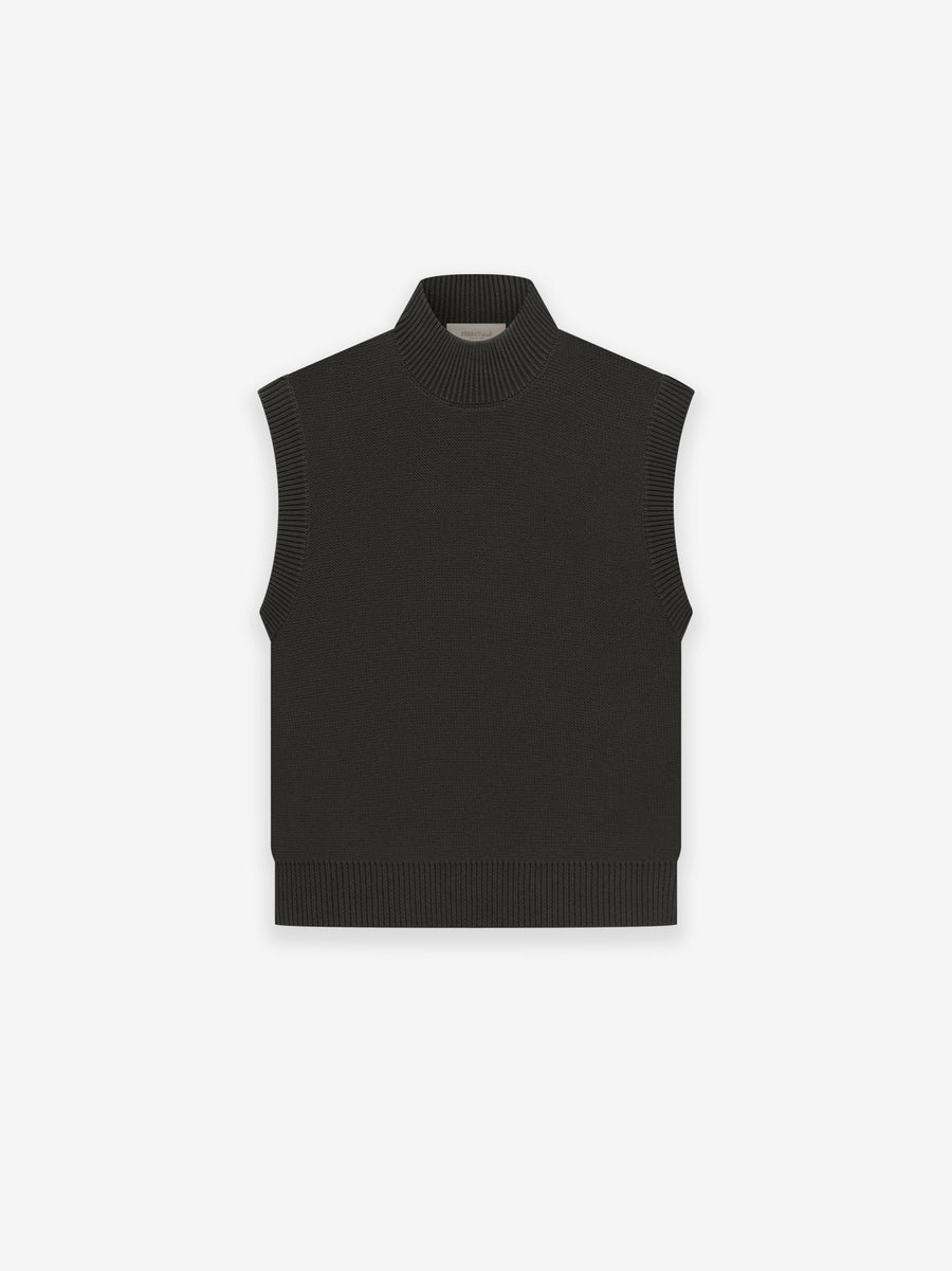 Womens Pullover Mockneck Vest - 1