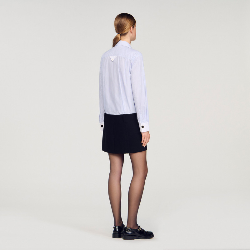 MINI DRESS WITH DUAL MATERIALS 6