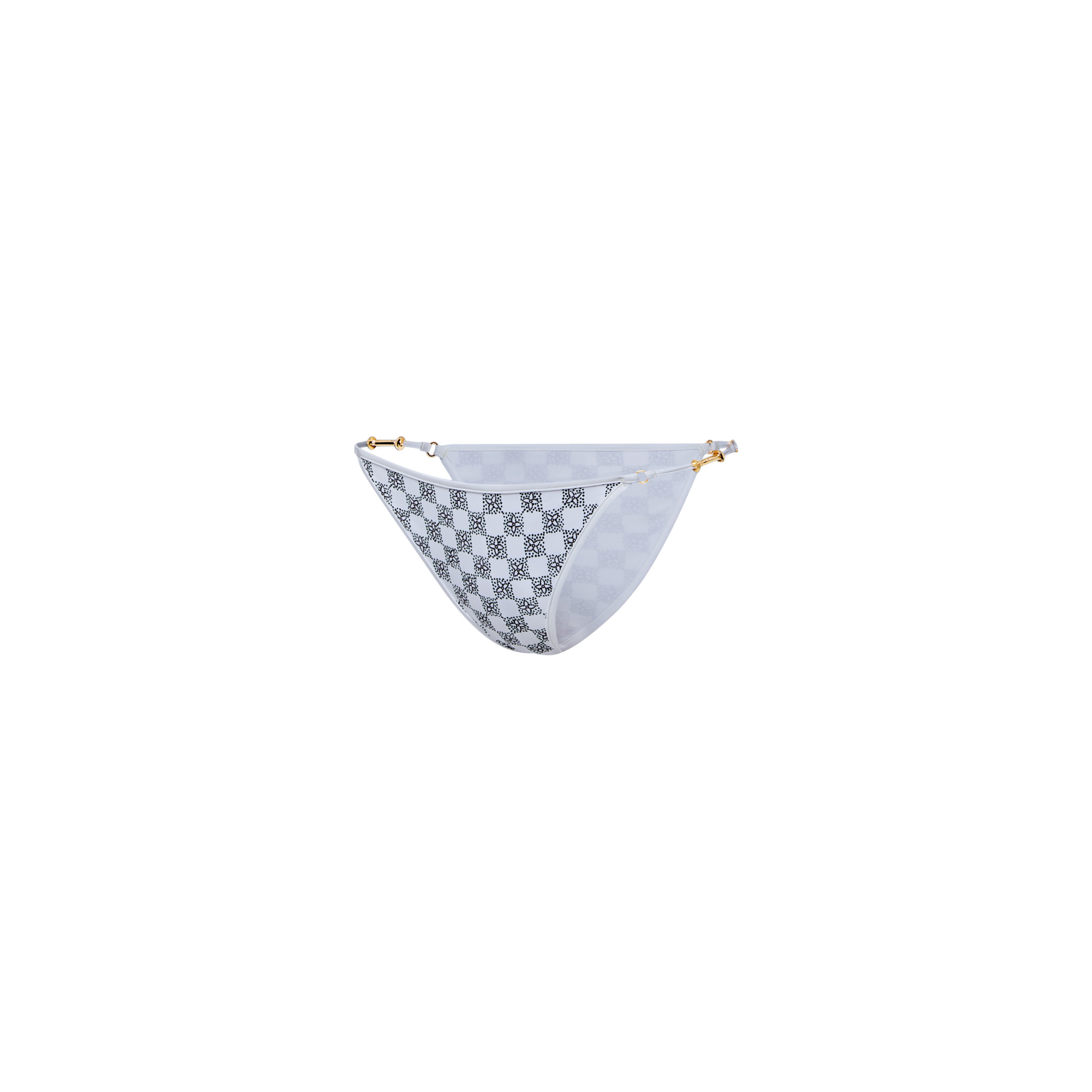 Dotted Damier Bikini Bottoms - 2