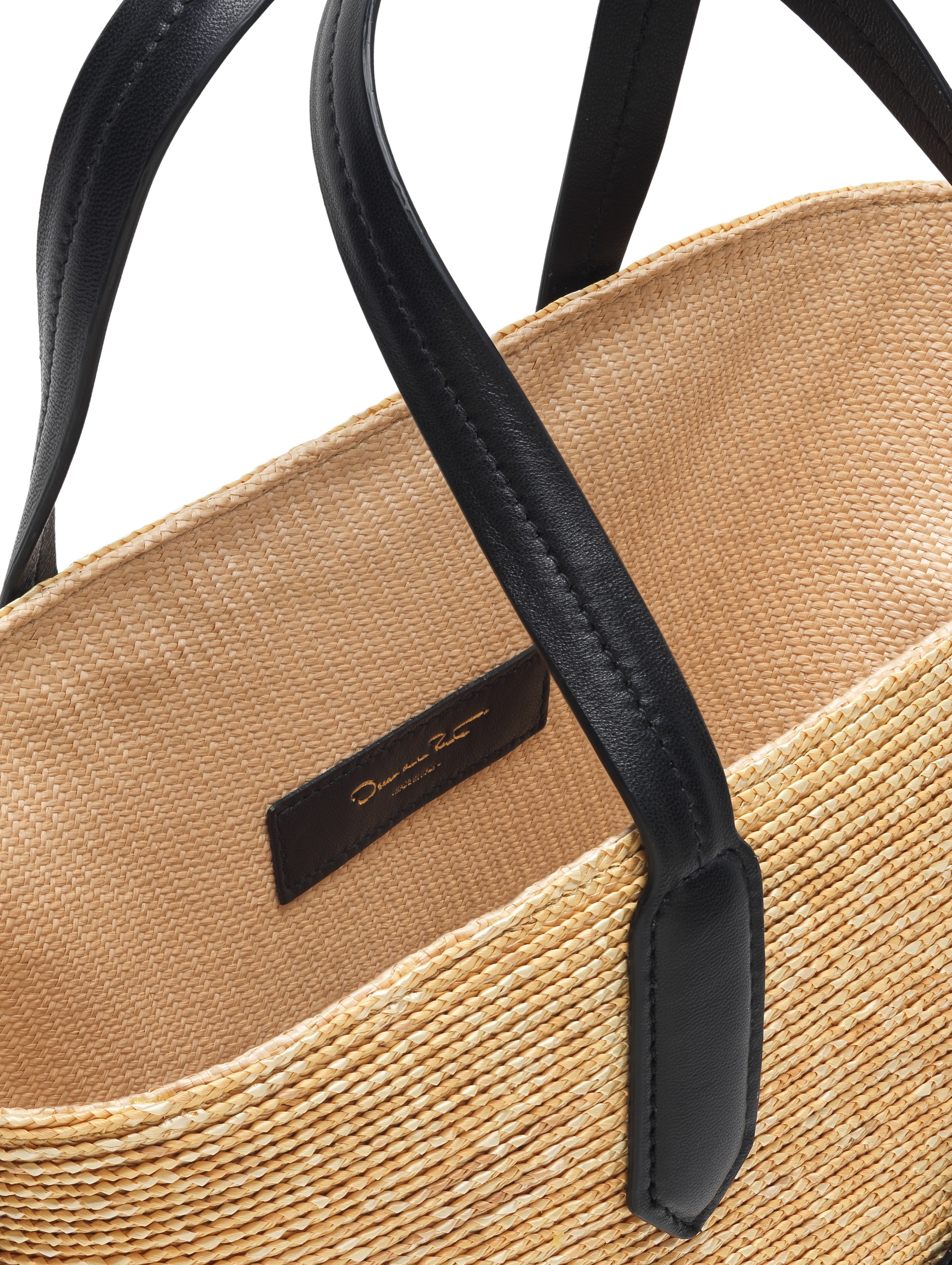 SMALL TULIP RAFFIA TOTE - 4