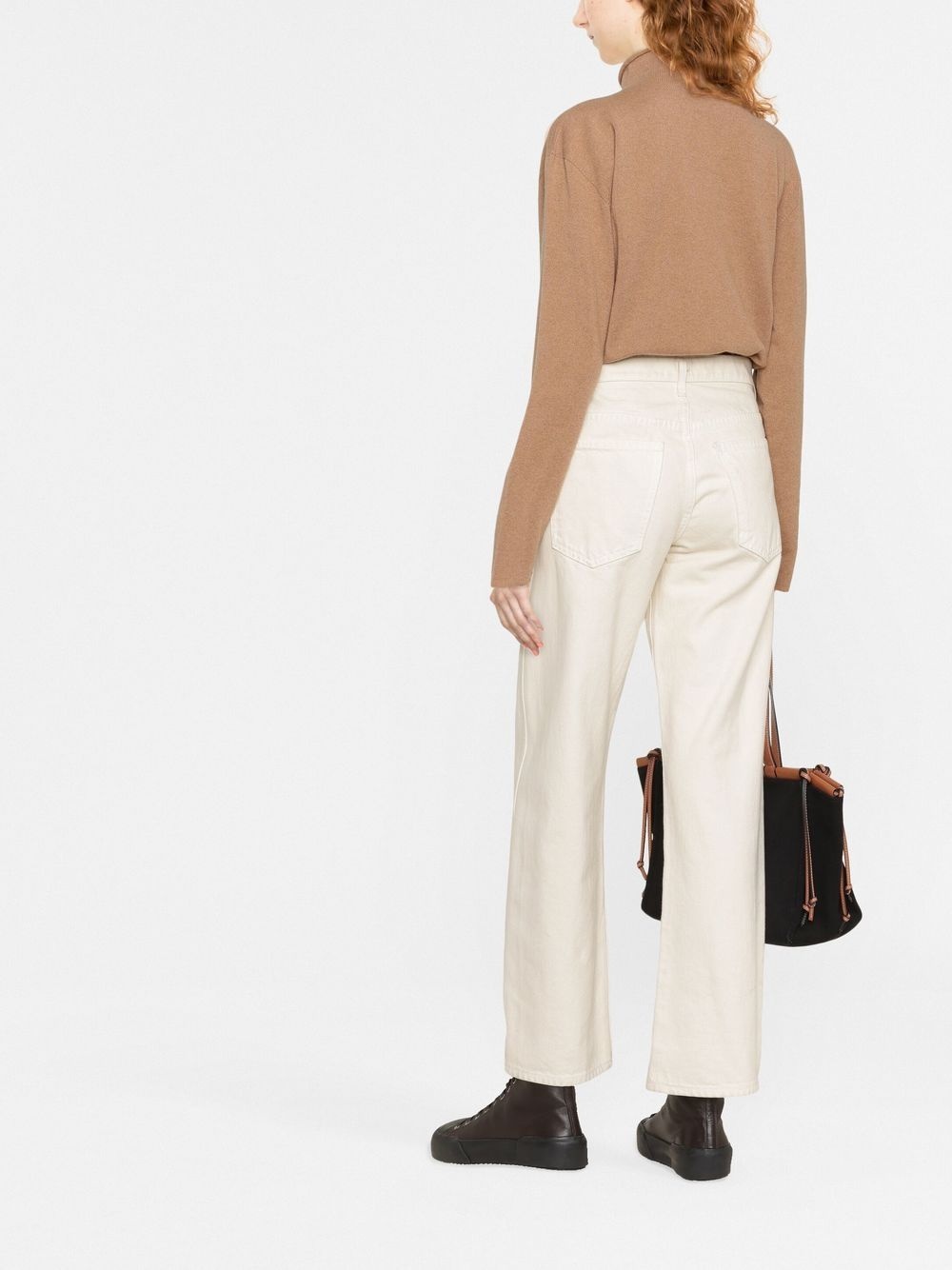 mock-neck knitted jumper - 4