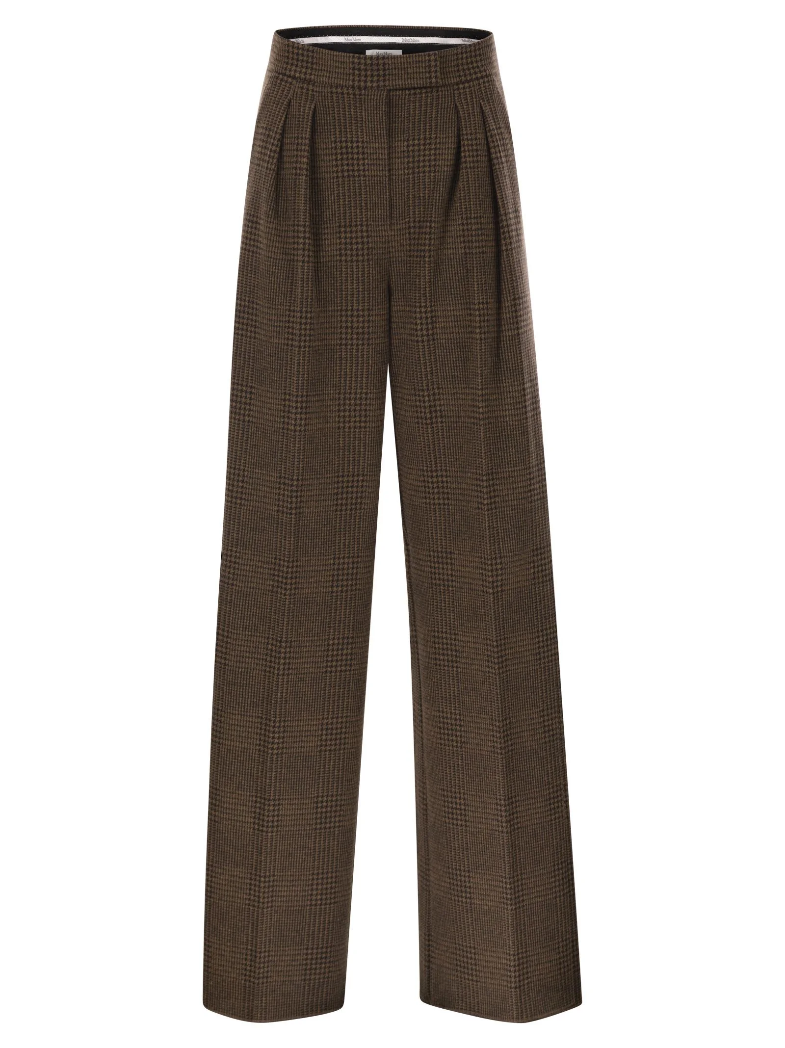 Maxmara Women Ponza - Patterned Wool And Cotton Jersey Trousers - 1