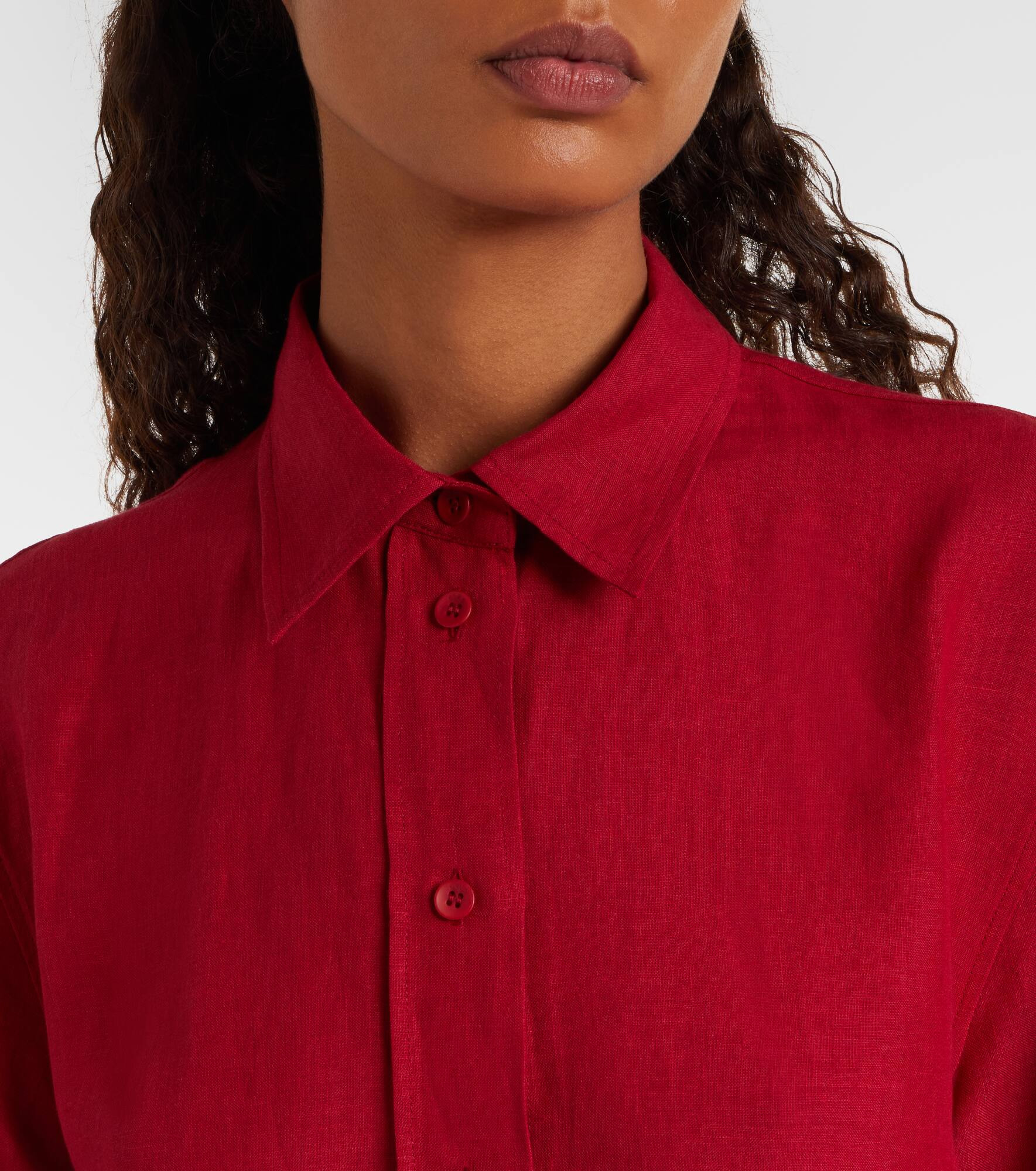 Mignonette oversized linen shirt - 4