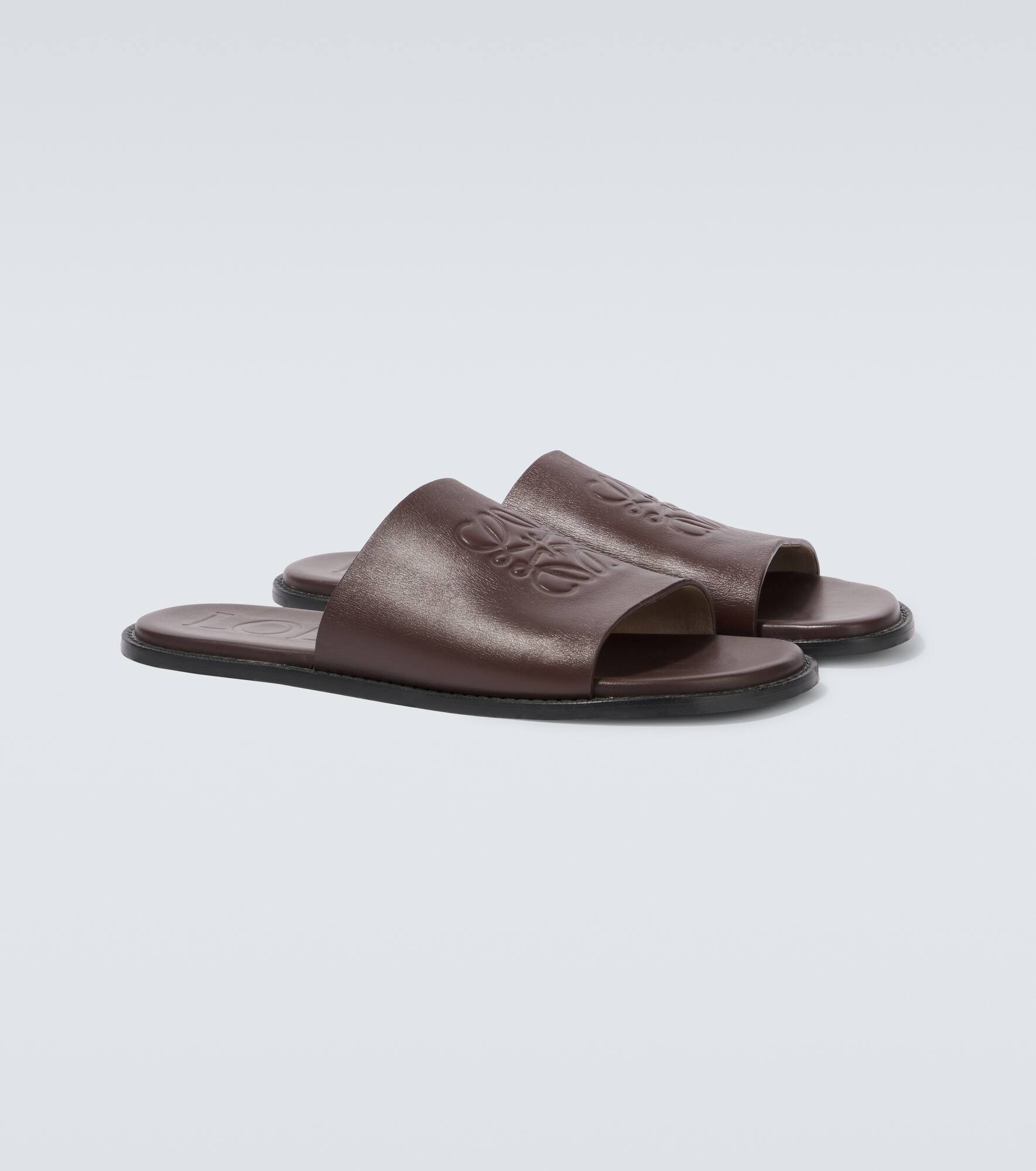 Paula's Ibiza Flex Anagram leather slides - 5