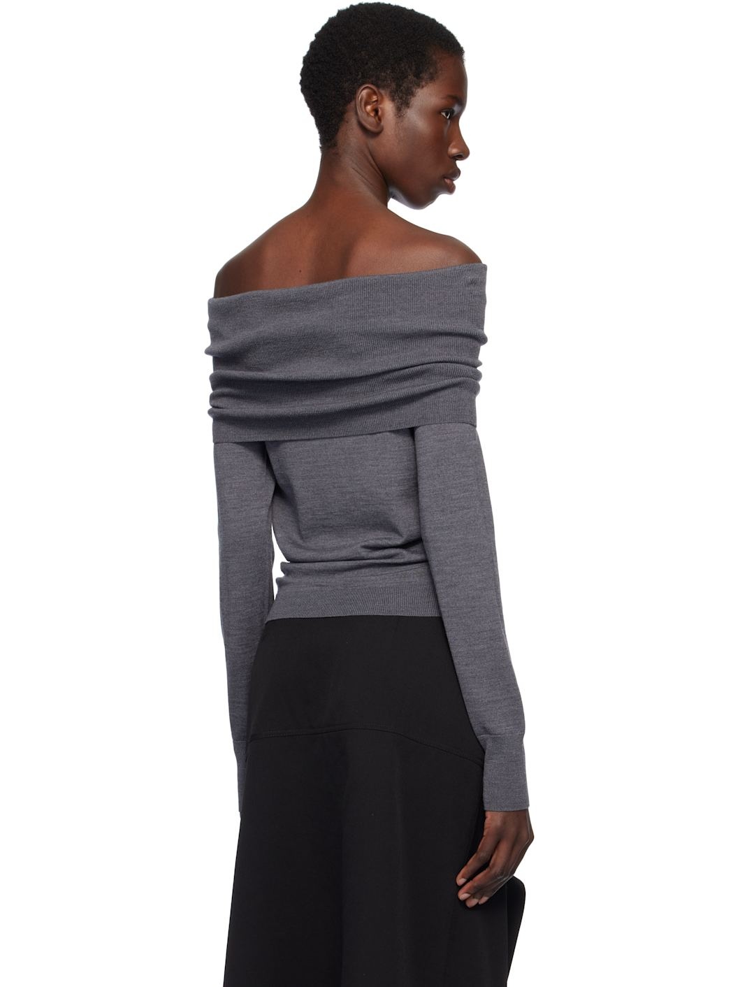 Gray Light Wool Sweater - 3