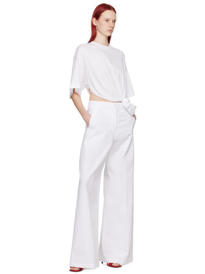Sportmax White Knotted T-Shirt outlook