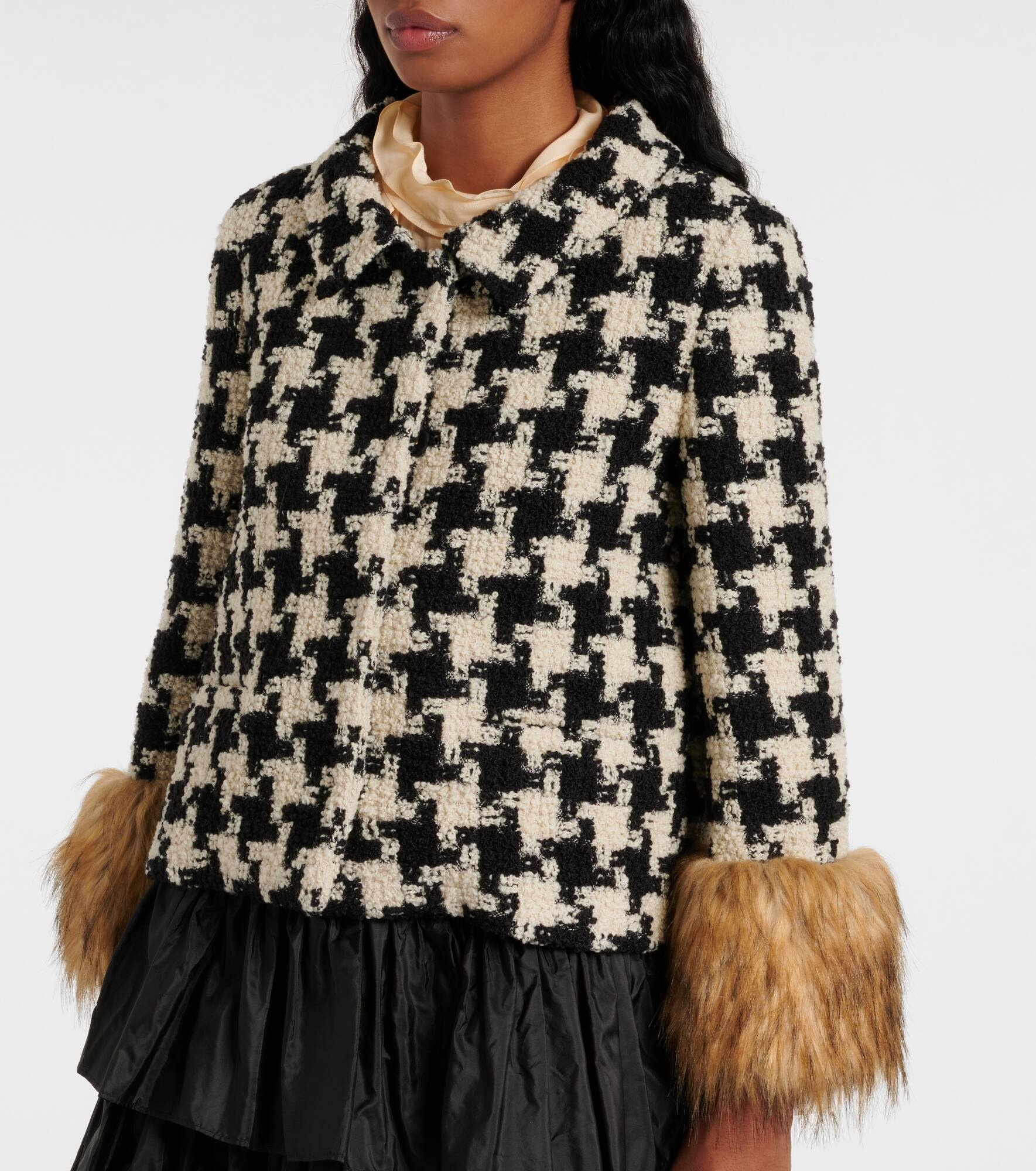 Macro Pied De Poule tweed jacket - 6