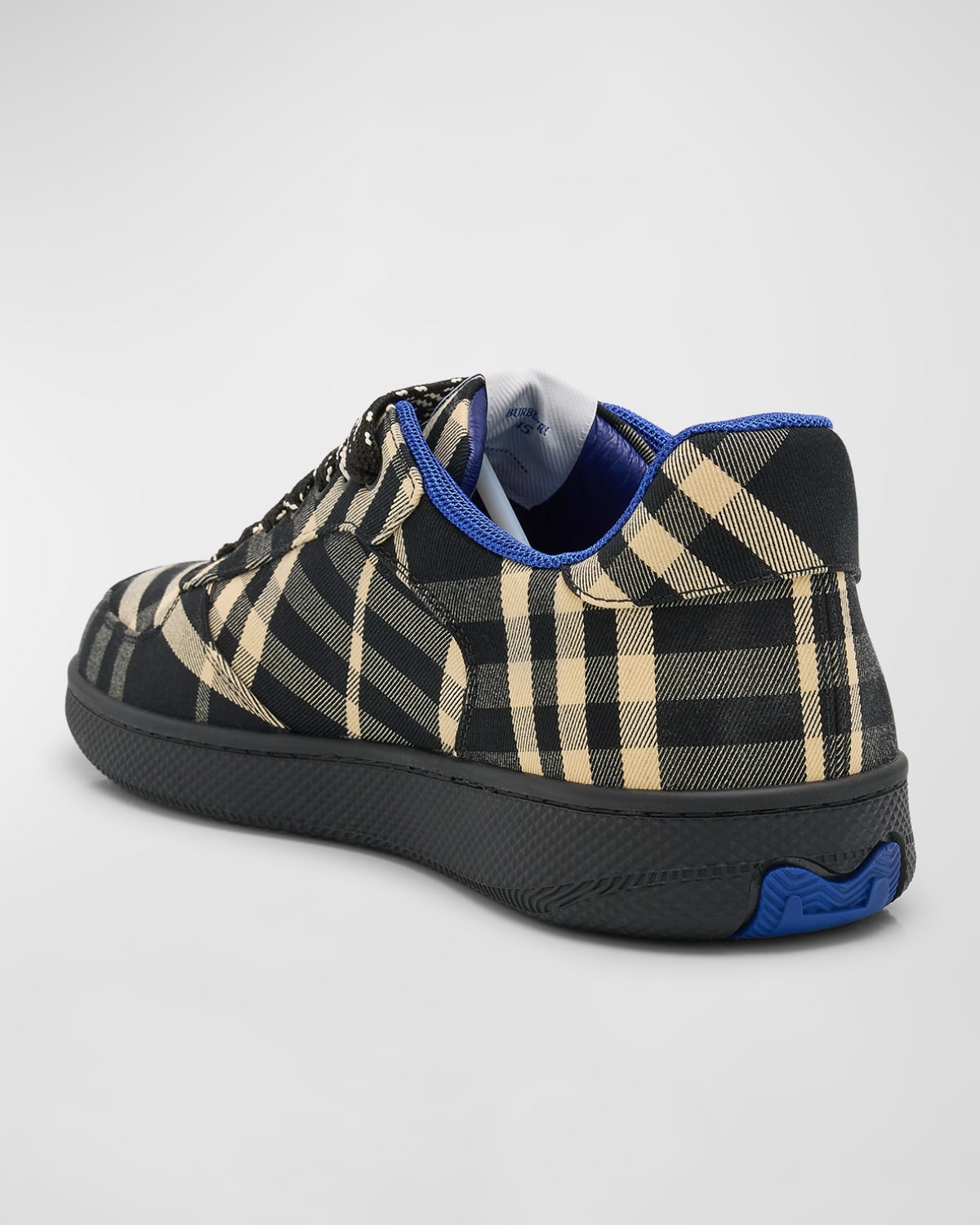 Men's Check Low-Top Sneakers - 4