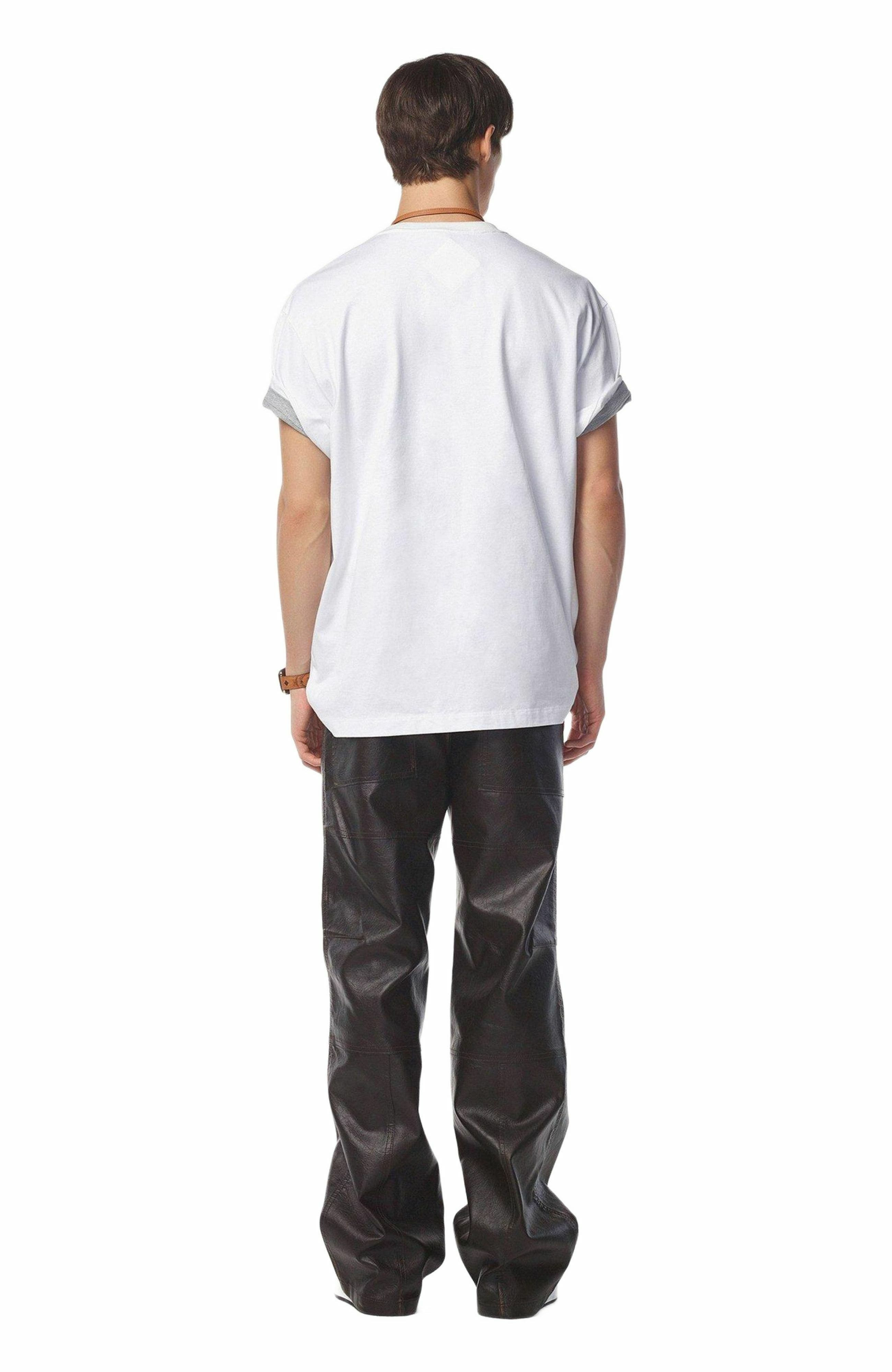 MCM Monogram Patch Pocket T-Shirt in Organic Cotton in White at Nordstrom - 5