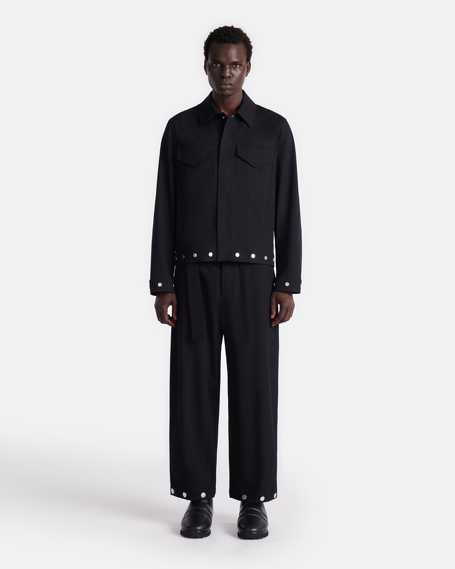 Studded Calvary-Twill Jacket - 4