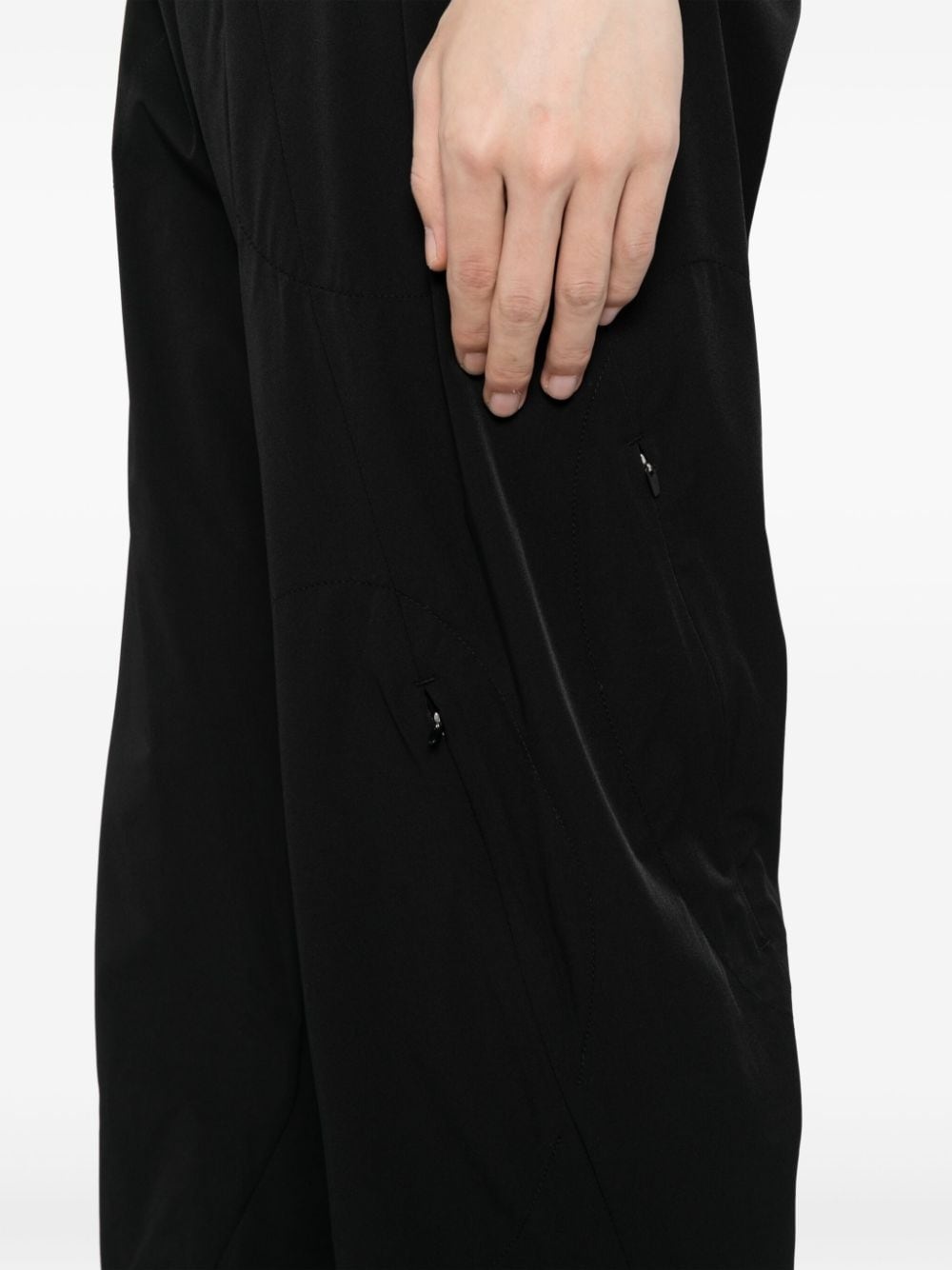 zip-detail high-waist trousers - 5