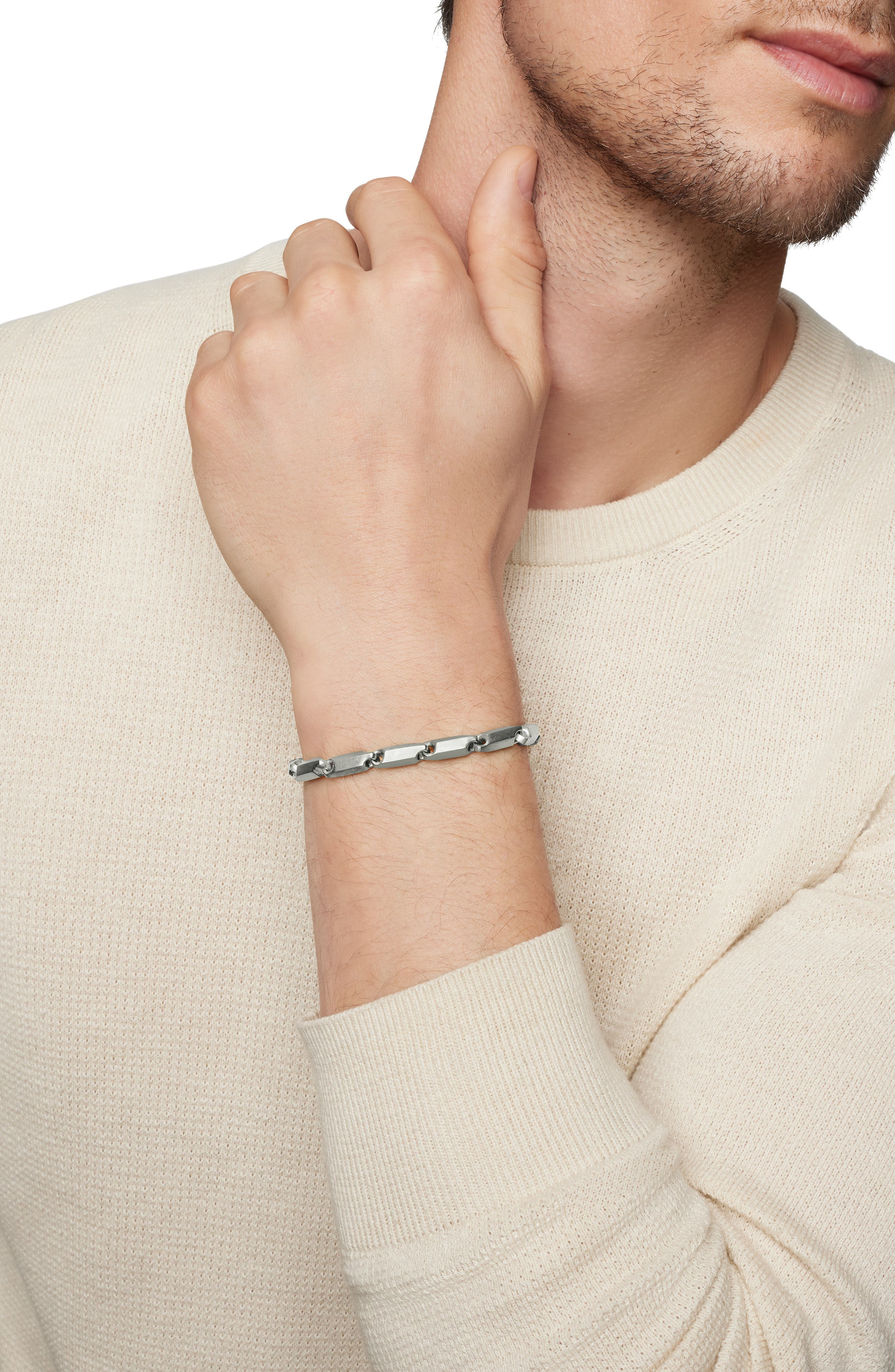 David Yurman Faceted Link Bracelet, 3mm in Sterling Silver at Nordstrom - 2