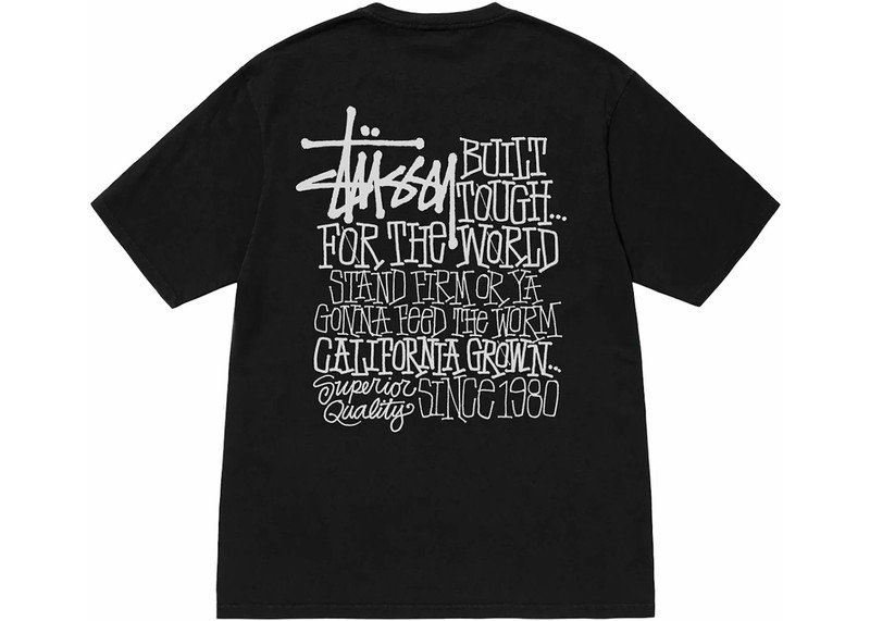 Stüssy Stussy California Grown Pigment Dyed Tee Black outlook