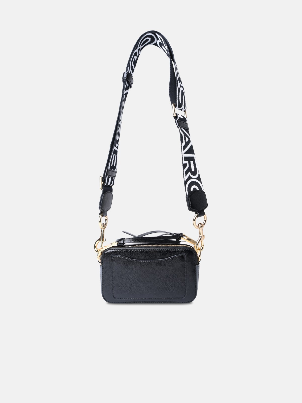 'SNAPSHOT' BLACK LEATHER BAG - 3