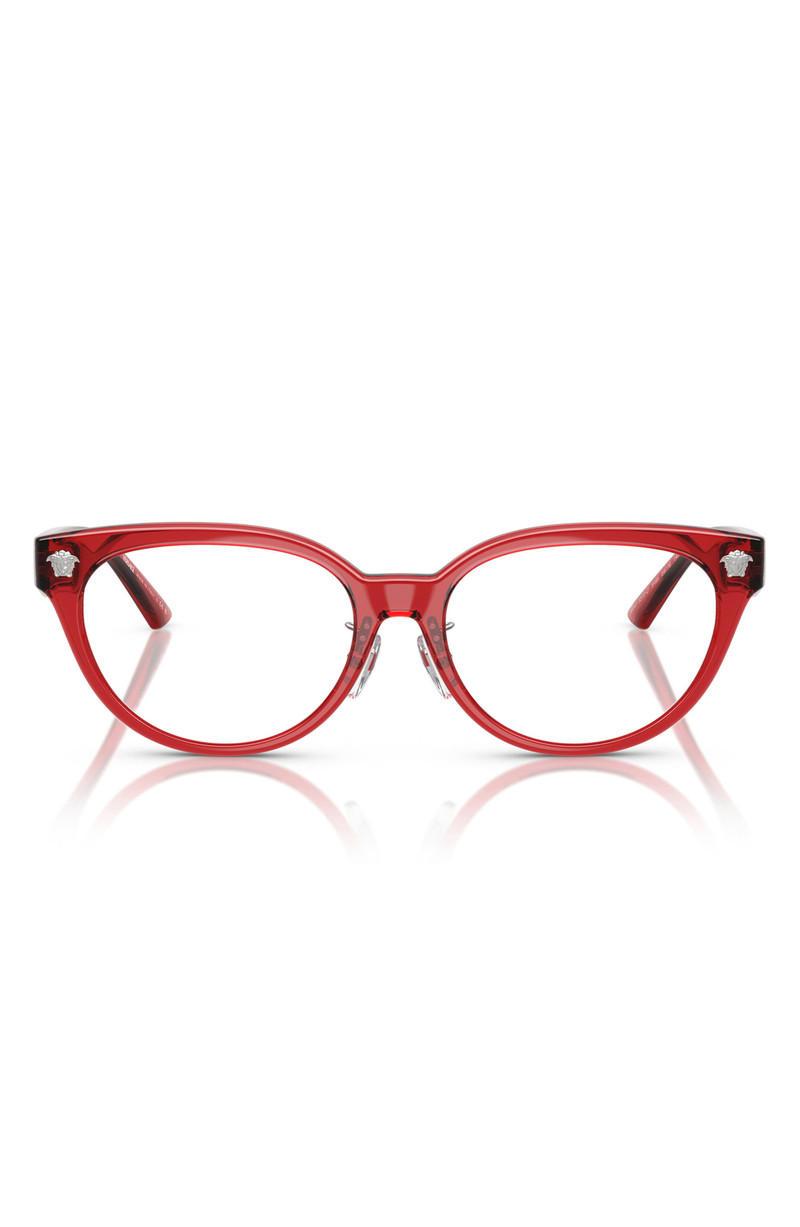 Versace 54mm Pillow Optical Glasses in Trans Red 1