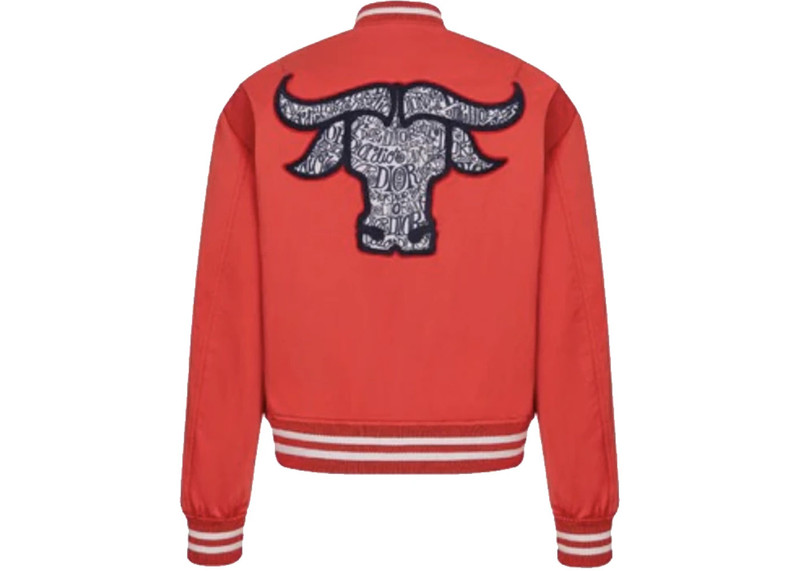 Dior Dior And Shawn Bomber Jacket Red outlook