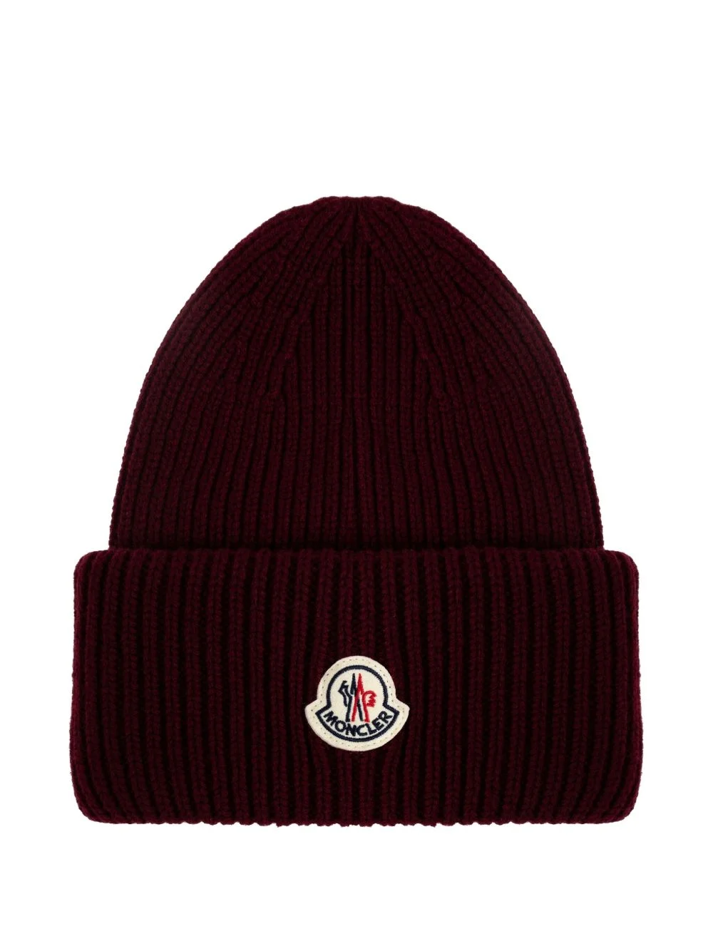 ribbed logo-patch beanie - 1