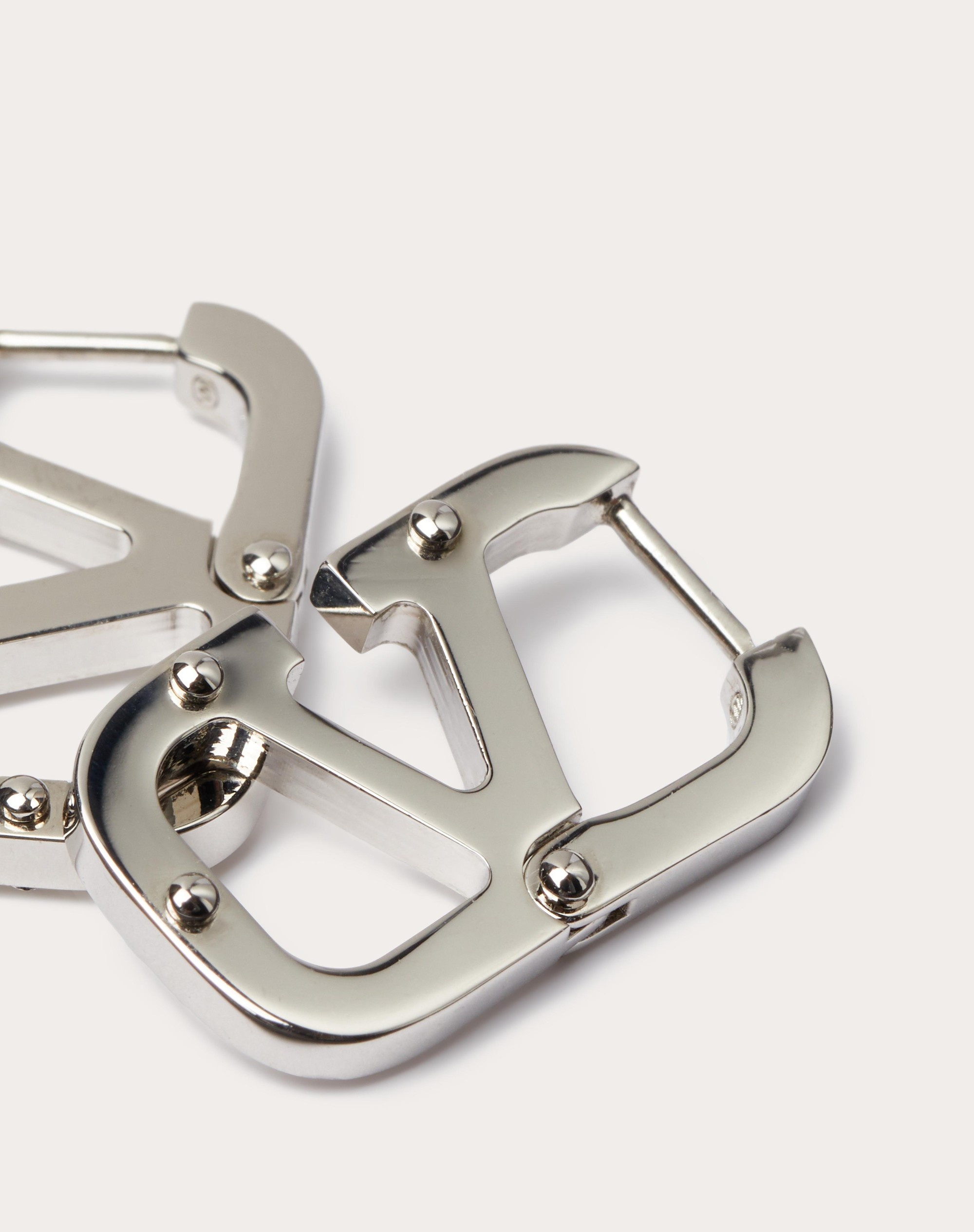 VLOGO TYPE METAL EARRINGS - 2