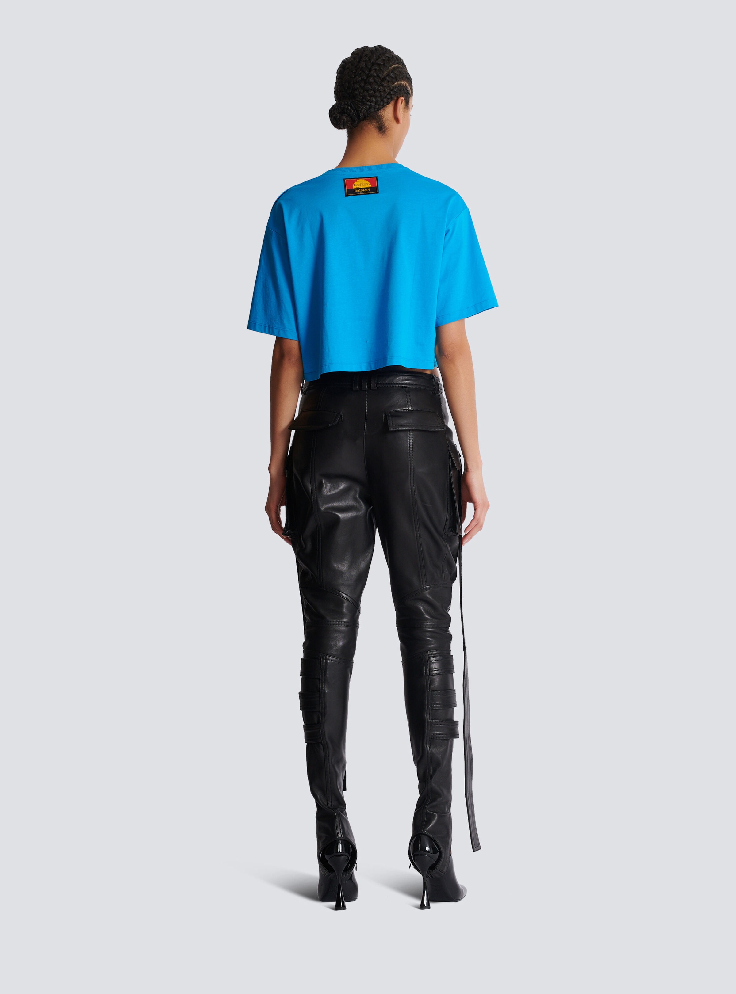 Disney x Balmain: The Lion King - Cropped T-shirt with Cassius Khumalo print - 4