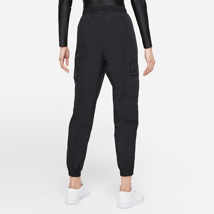 (WMNS) Air Jordan Essentials Pocket Woven Label Logo Drawstring Bundle Feet Sports Pants/Trousers/Jo - 5