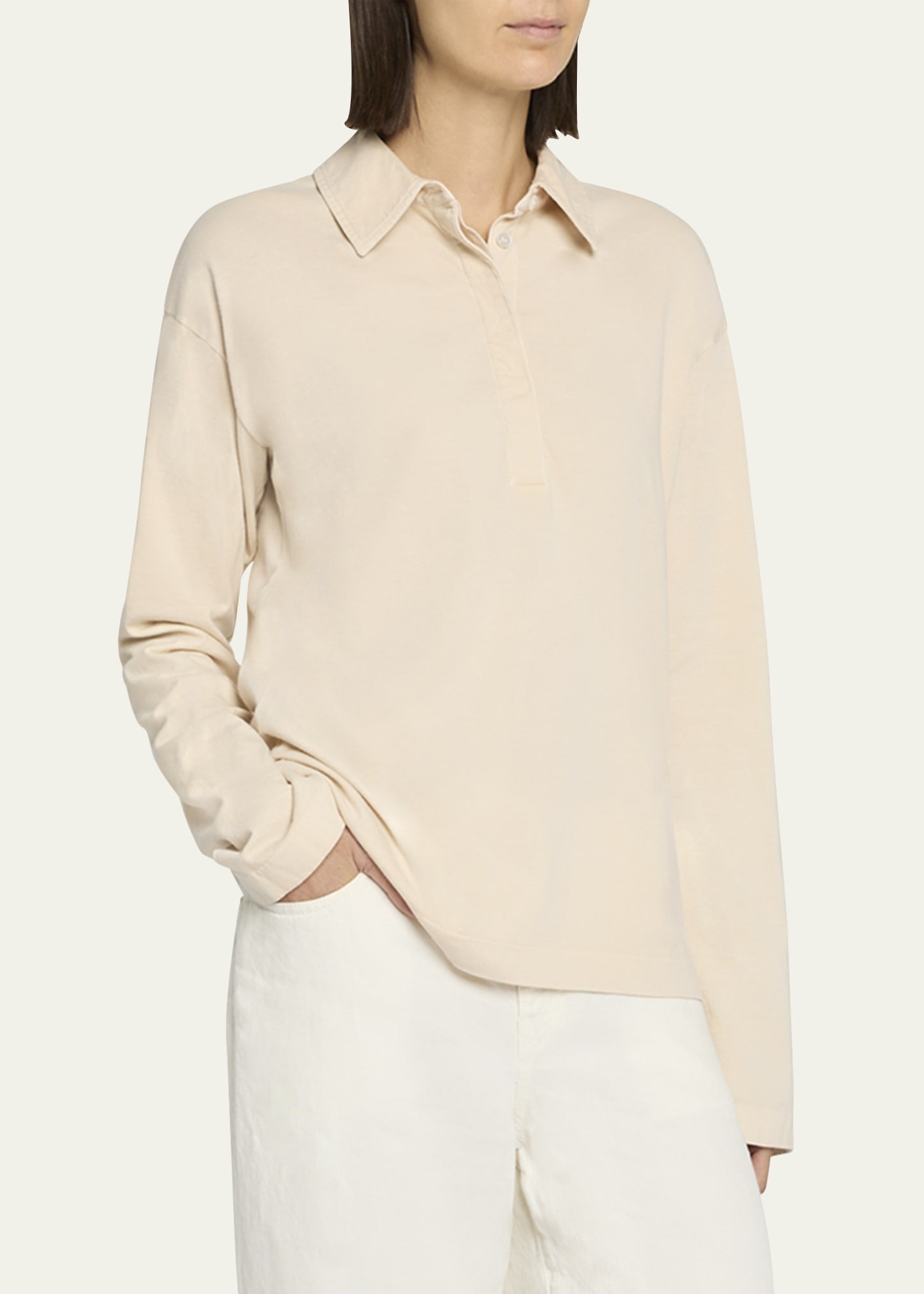 Roddie Long Sleeve Polo Top - 4