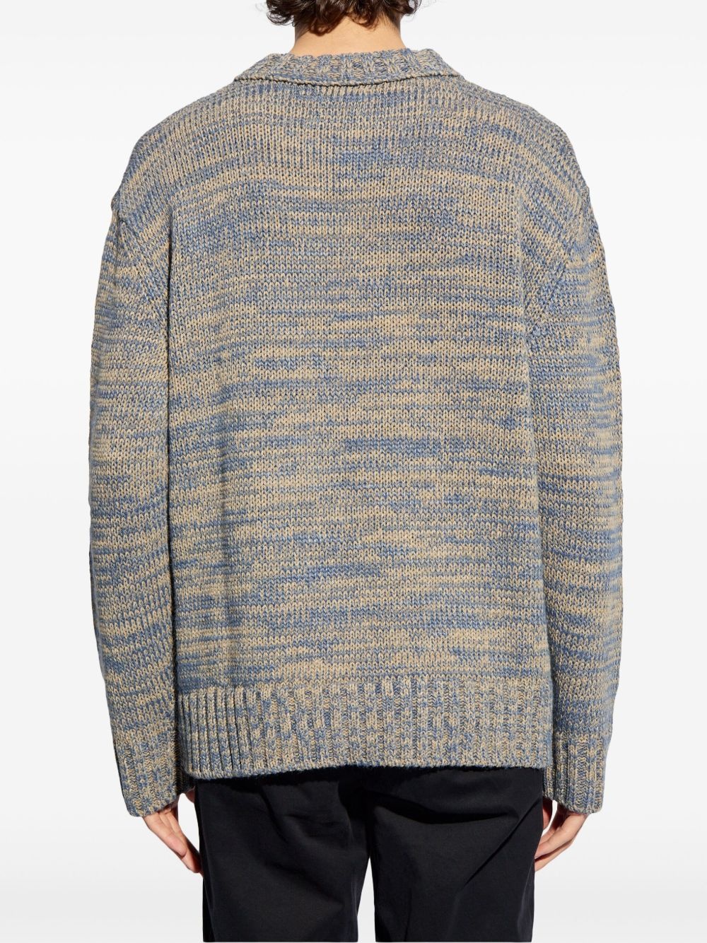 crew-neck marl-knit jumper - 4