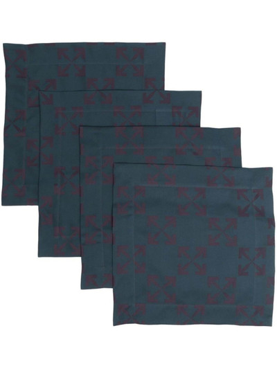 Off-White Arrows-print napkins (set of 4) outlook