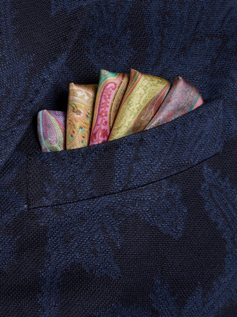 PRINTED SILK POCKET SQUARE - 2