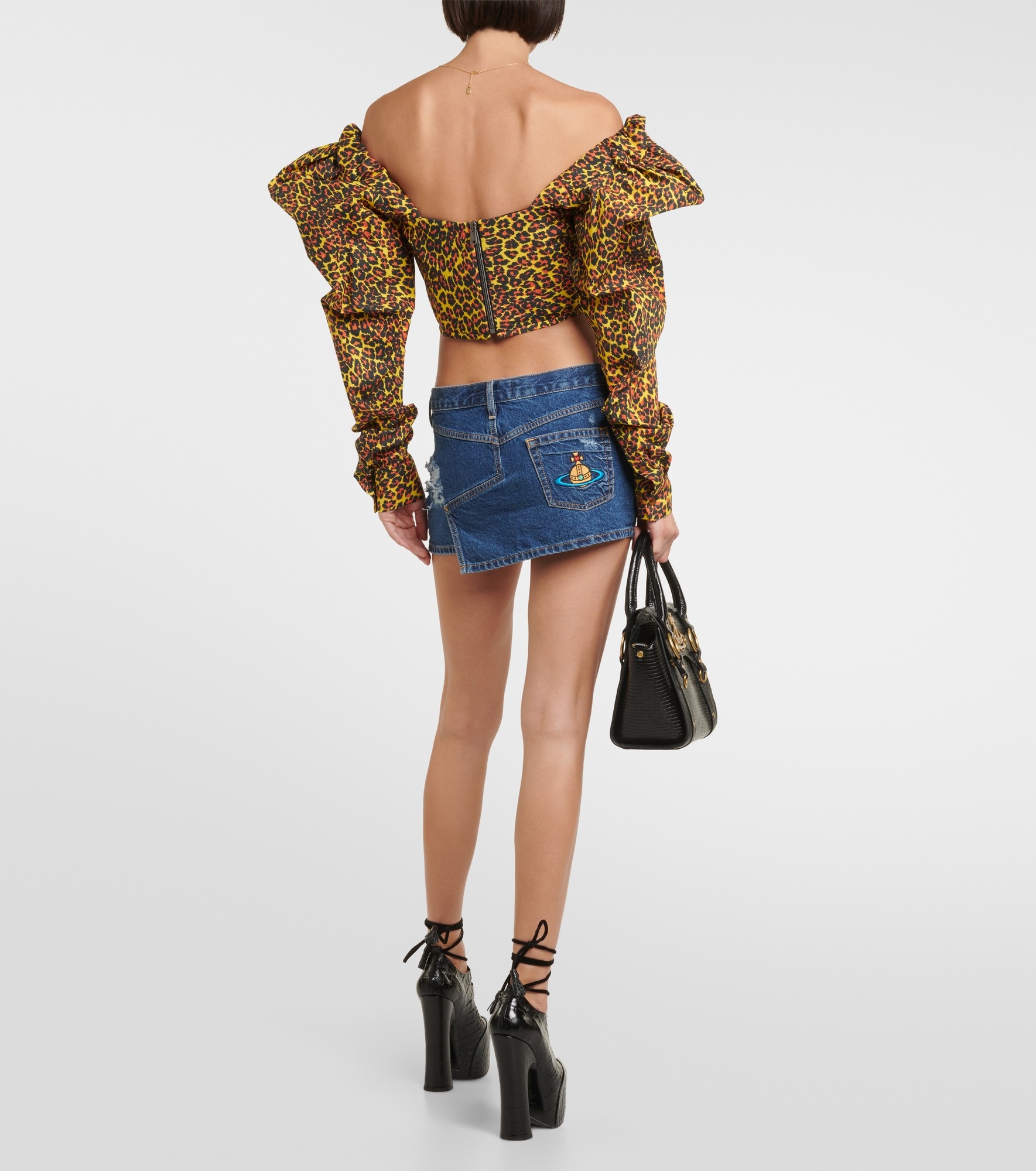 Sunday leopard-print corset top - 3