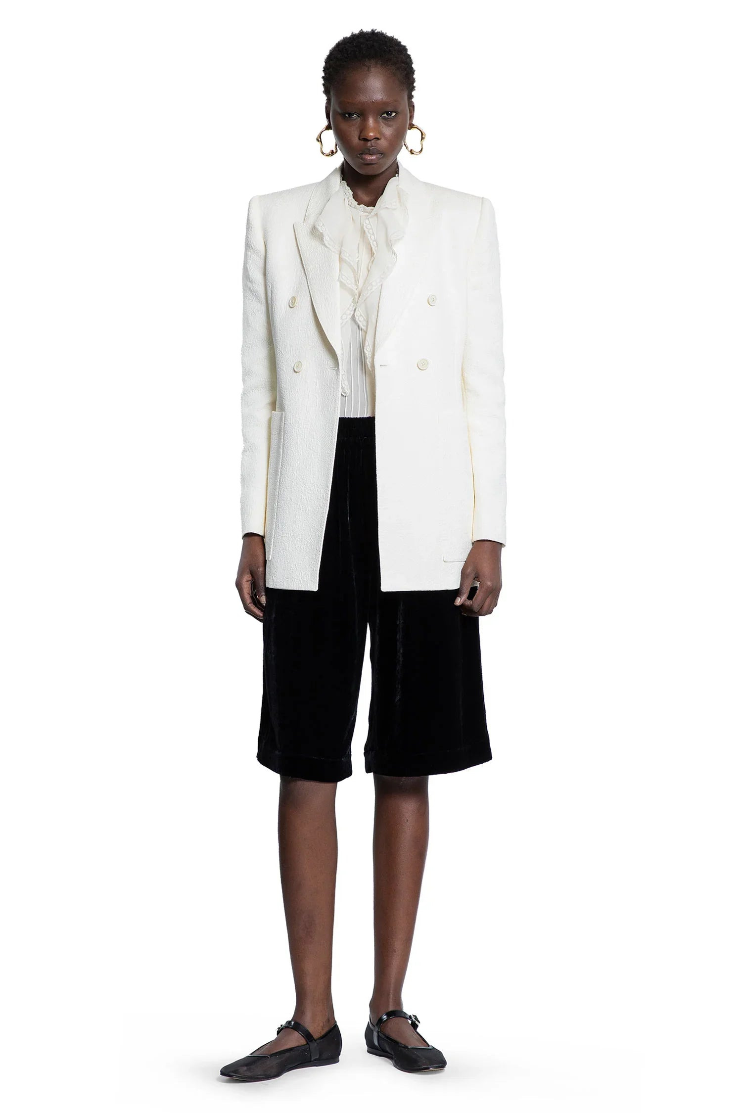 Cotton-Nylon-Jacquard-Tailored-Blazer - 4