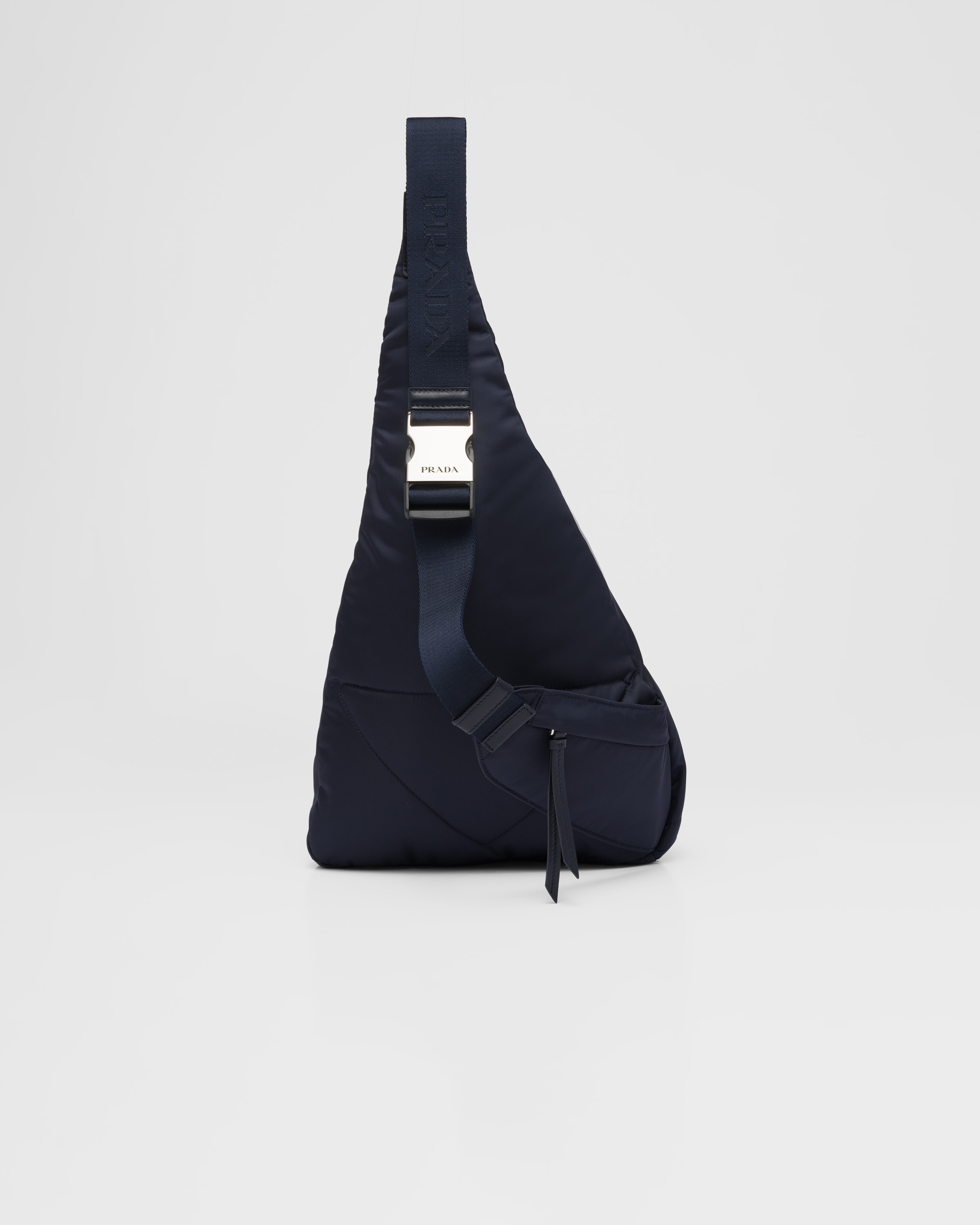 Re-Nylon and leather backpack - 4