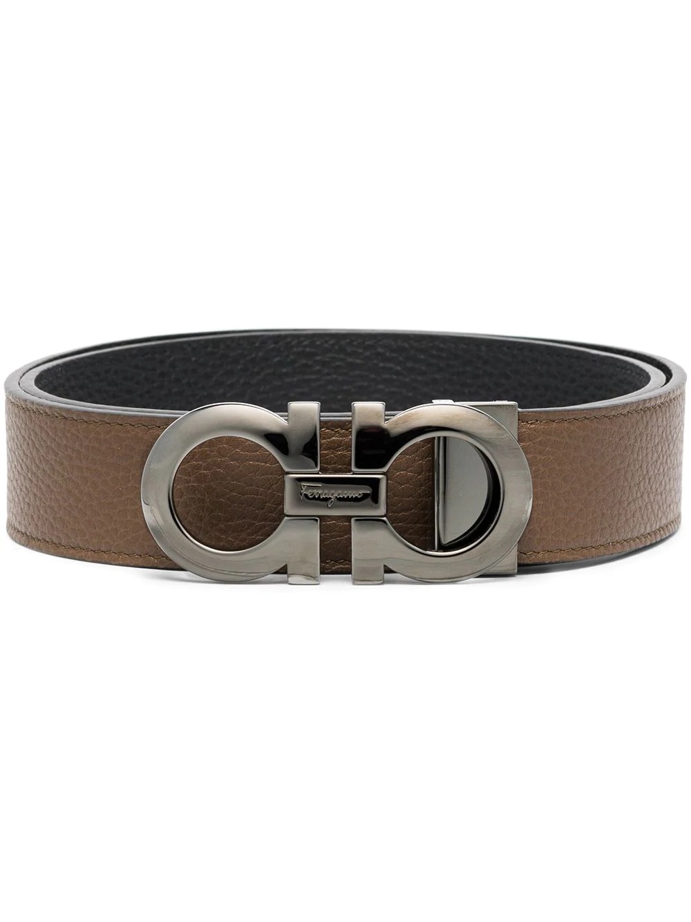 Gancini leather belt - 1