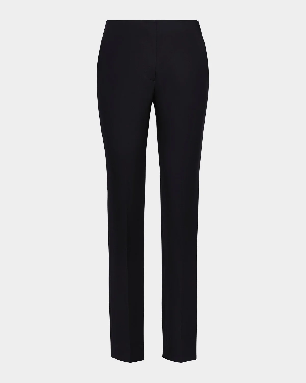 Lux Wool Crepe Slim-Leg Pants - 1