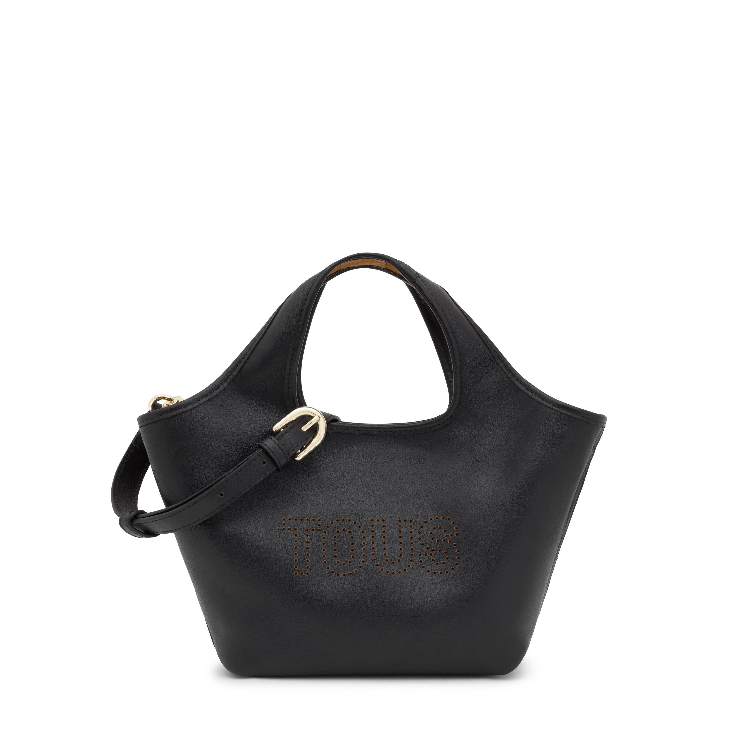 Medium black leather Tote bag TOUS Lirio - 1