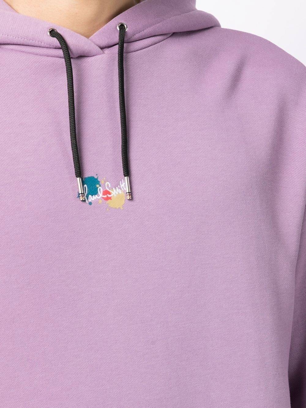 logo-embroidered hoodie - 5