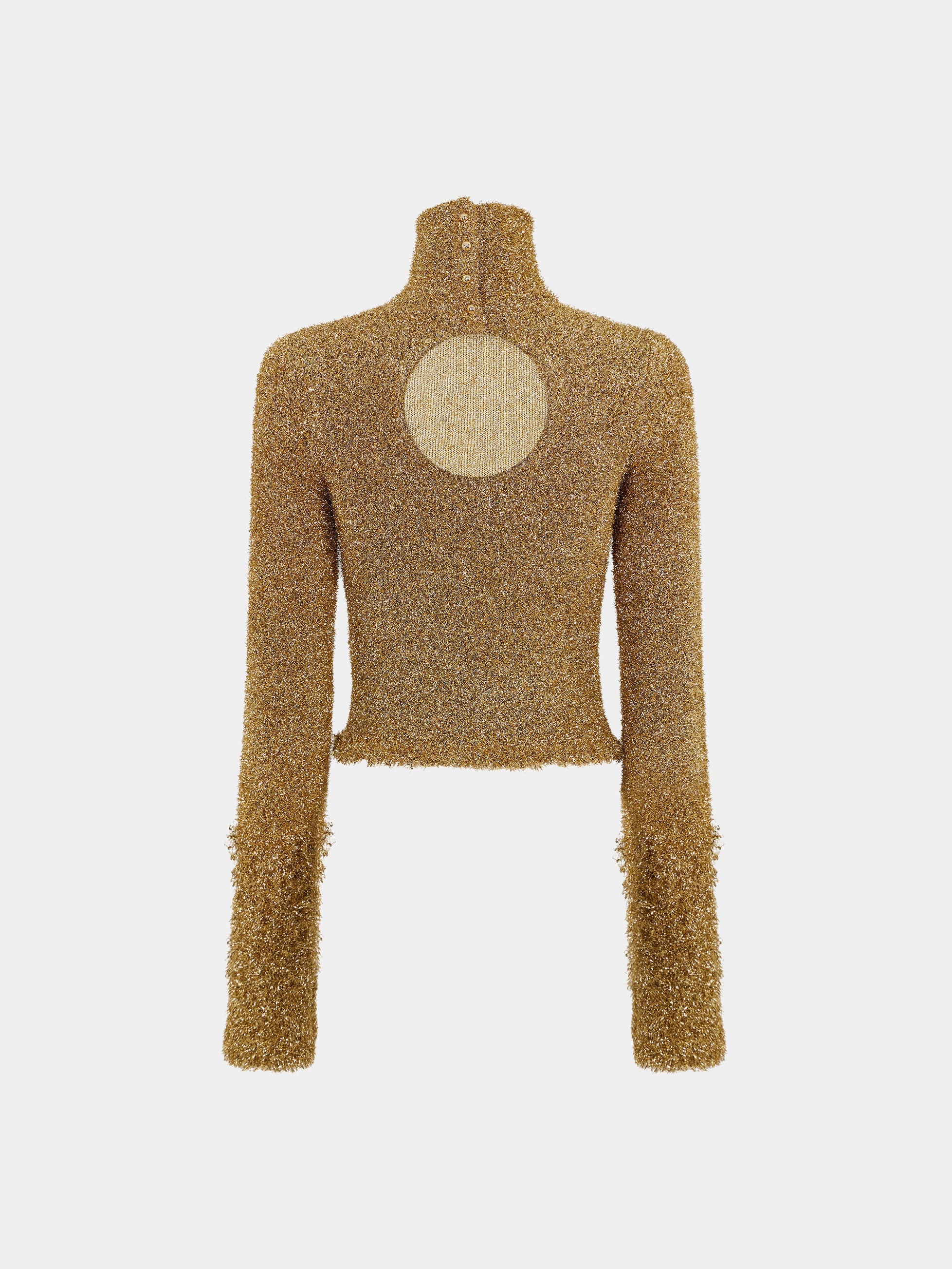 TURTLENECK SWEATER WITH GOLD METALIZED EFFECT - 6