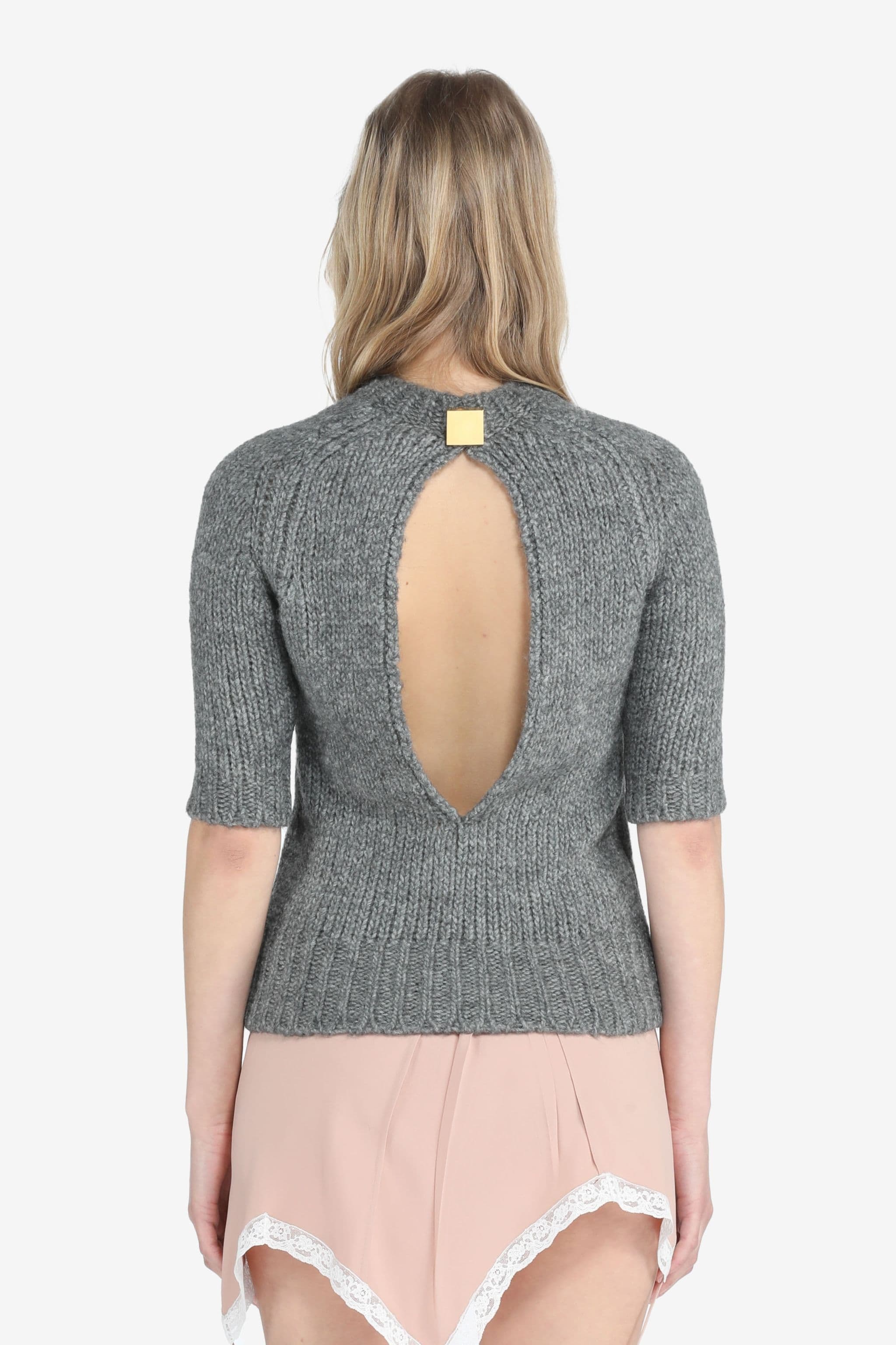 SHORT-SLEEVE SWEATER - 2
