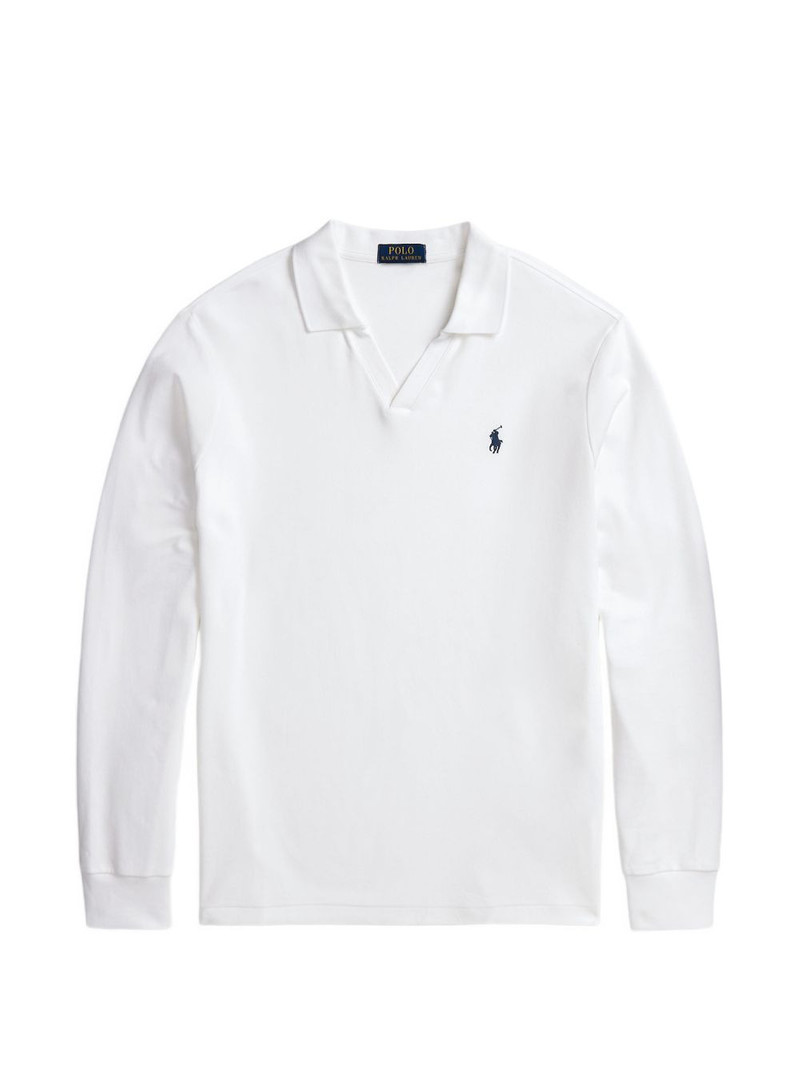 logo-embroidered long-sleeve T-shirt 1