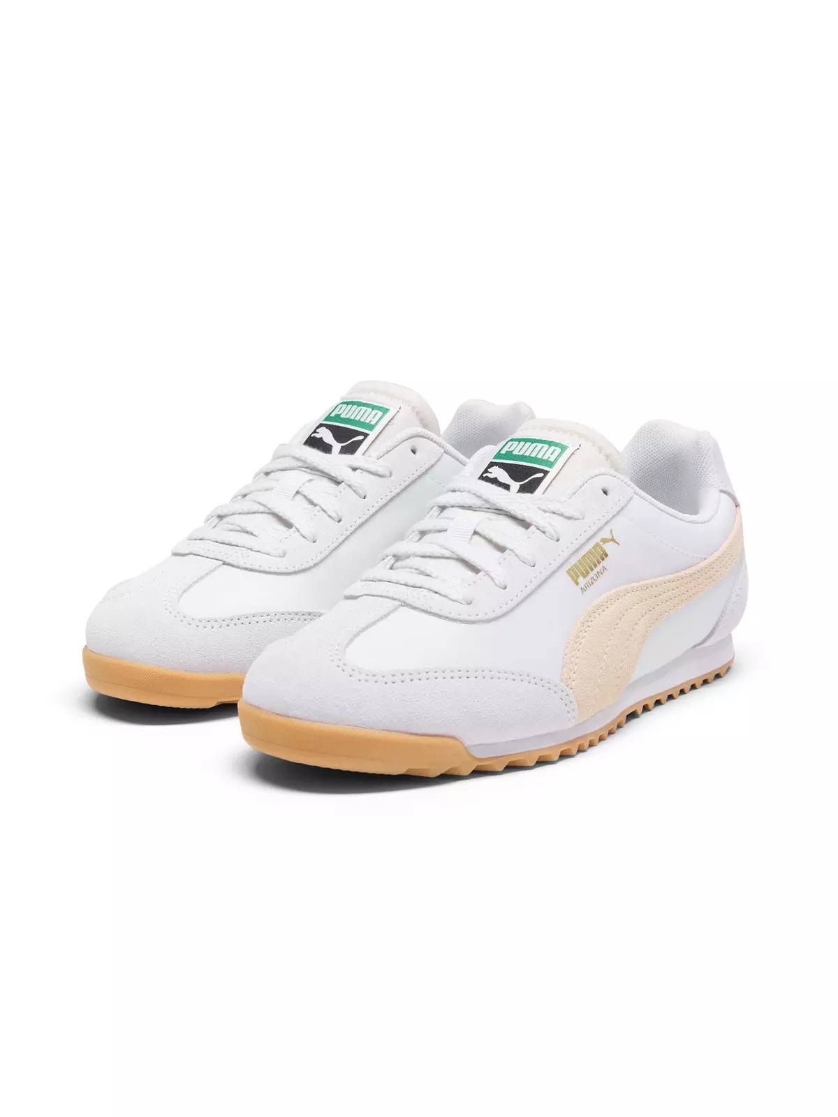 PUMA Arizona Nylon "Silver Mist/Canvas/PUMA Gold" Women's Shoe - 3