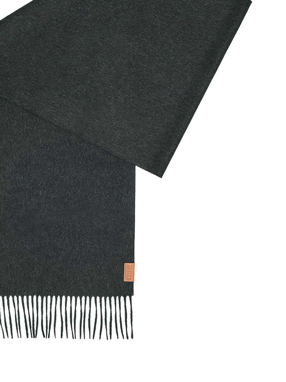 fringed cashmere scarf - 2