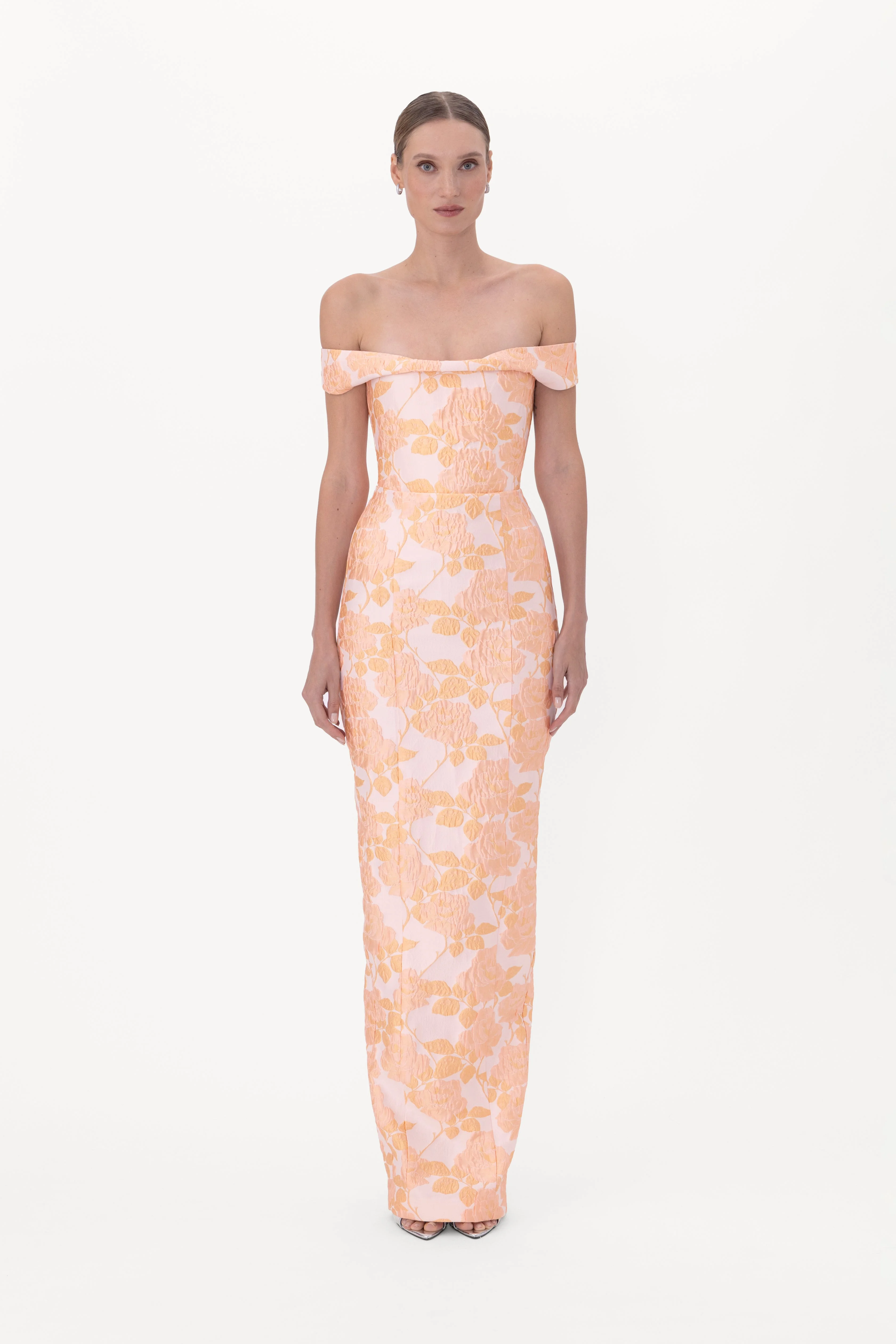 JOANNA JACQUARD GOWN - 1