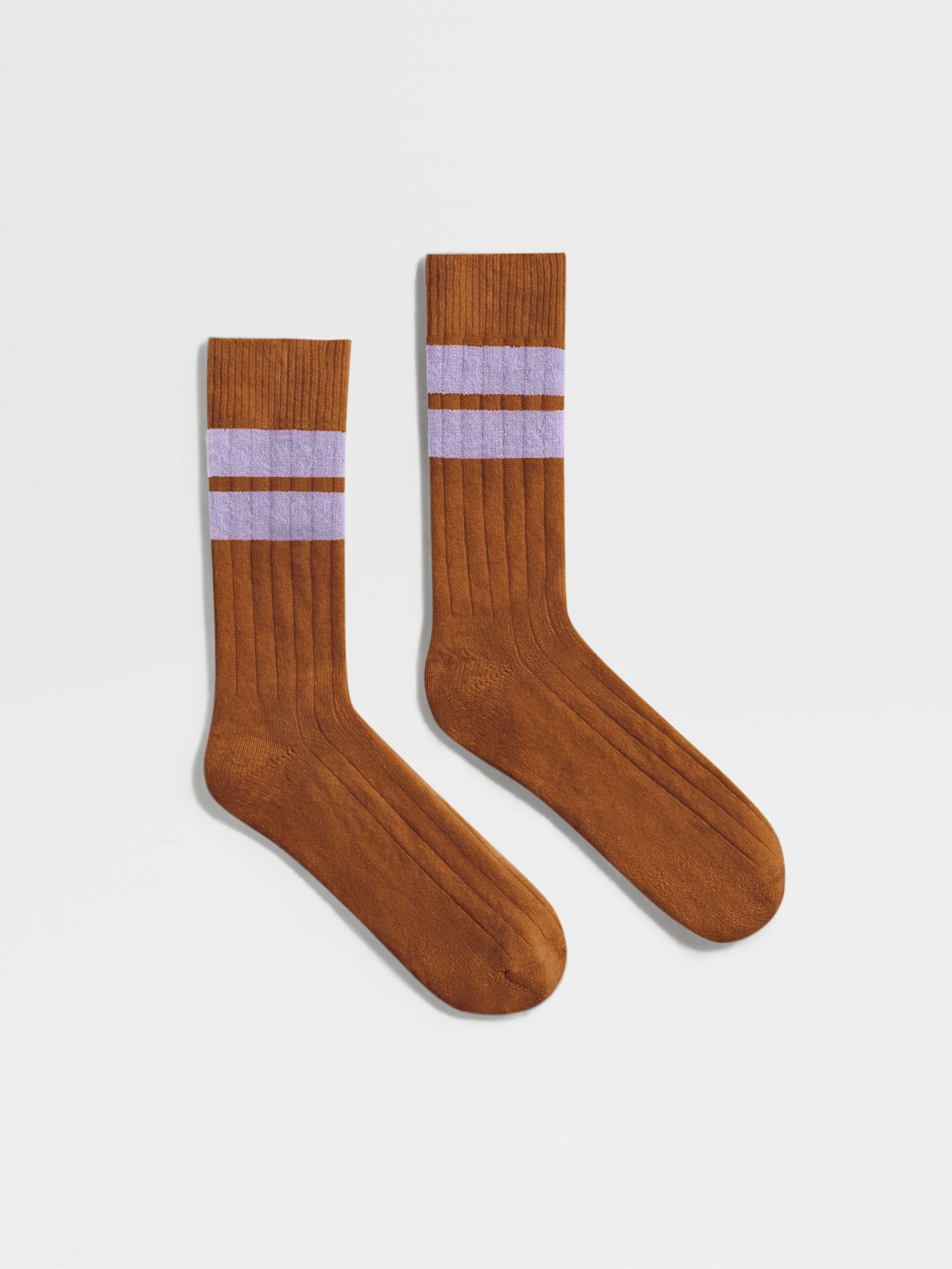 FOLIAGE ZEGNA X THE ELDER STATESMAN CASHMERE BLEND SOCKS - 1