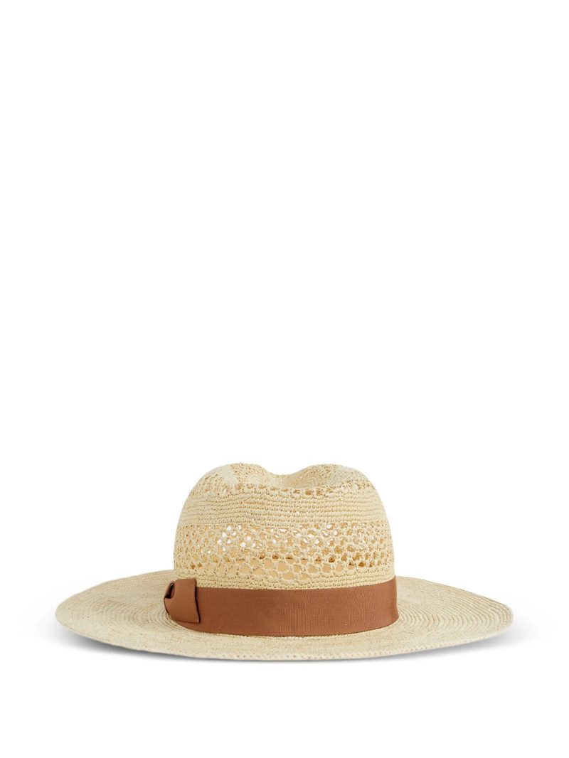 GIORGIO ARMANI Giorgio Armani Ribbon Straw Trilby outlook