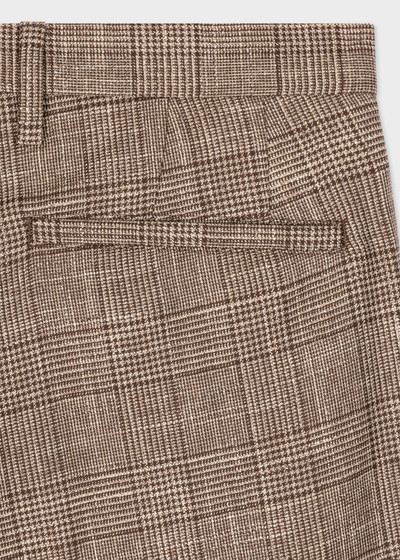 Paul Smith Houndstooth Check Wool-Linen Trousers outlook