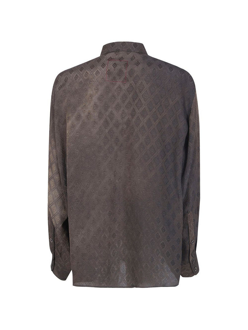 UMA WANG buttoned diamond shirt outlook