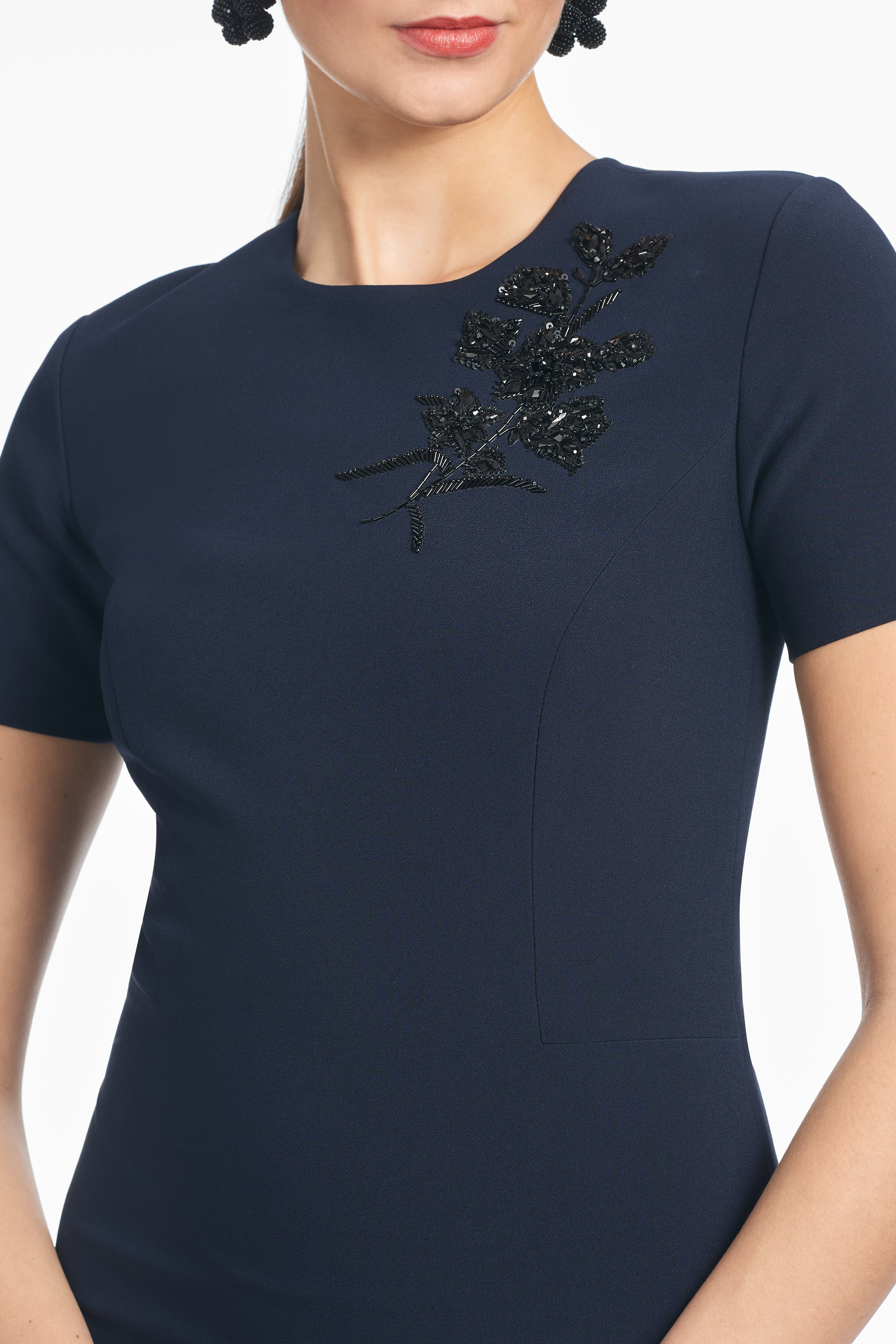 EMBELLISHED TAMARA DRESS - MIDNIGHT - 2