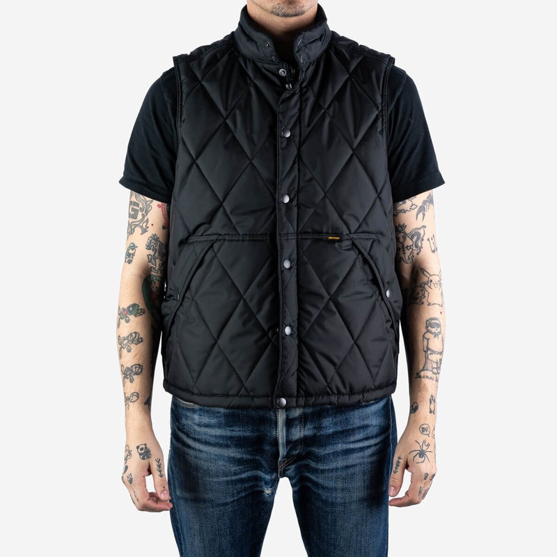 Iron Heart Primaloft® Gold Quilted Vest - Black outlook