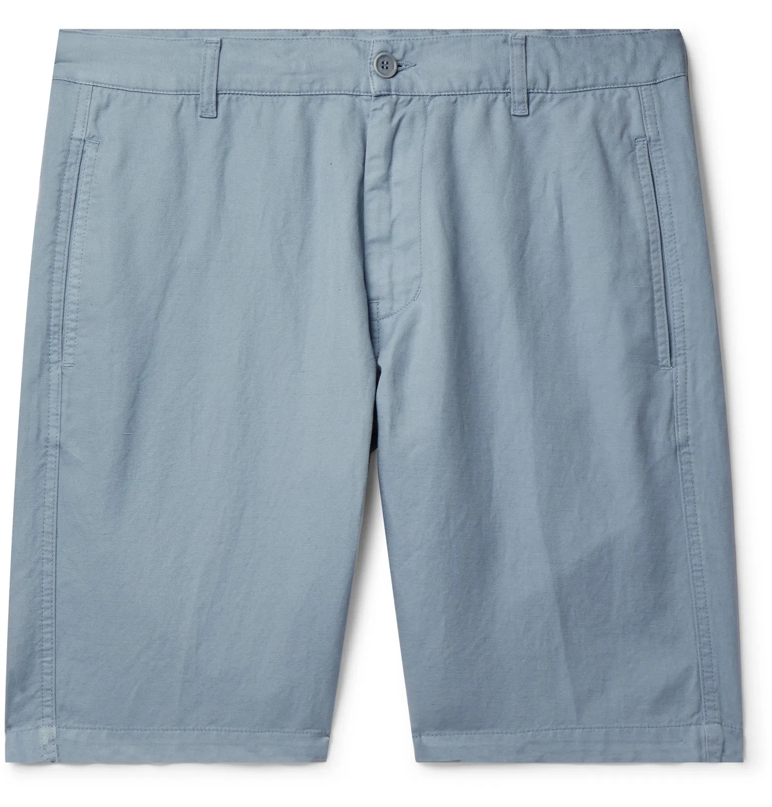 Cotton and Linen-Blend Shorts - 1