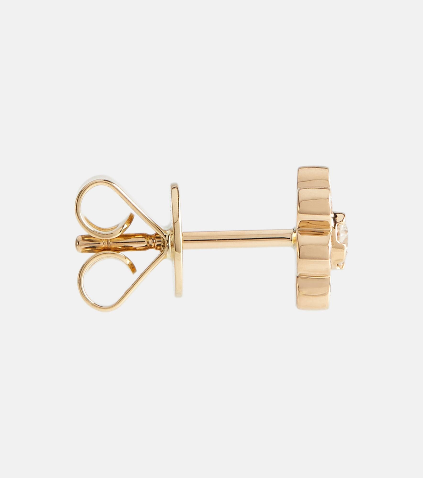 Bellis single 18kt yellow gold earring with diamonds - 4