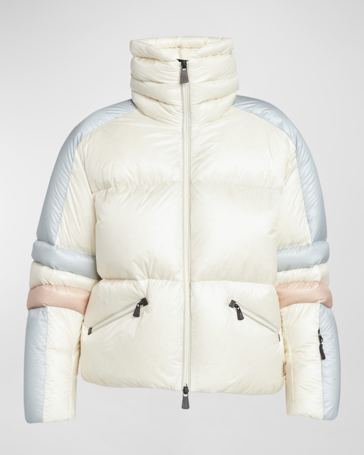 Mismi Colorblock Puffer Bomber Jacket - 1